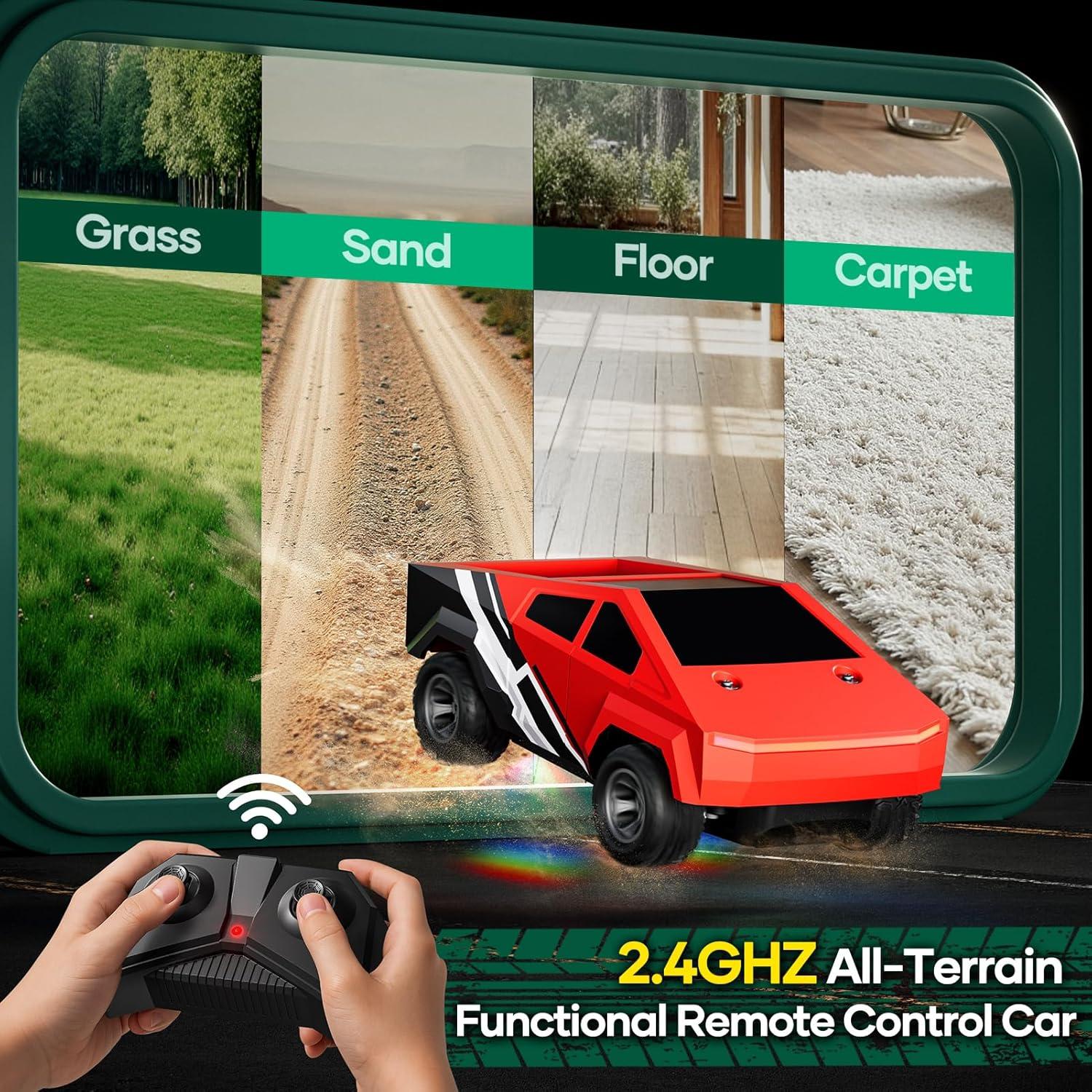 Coche de Control Remoto Hometall 2423R 1/24 Todo Terreno Rojo