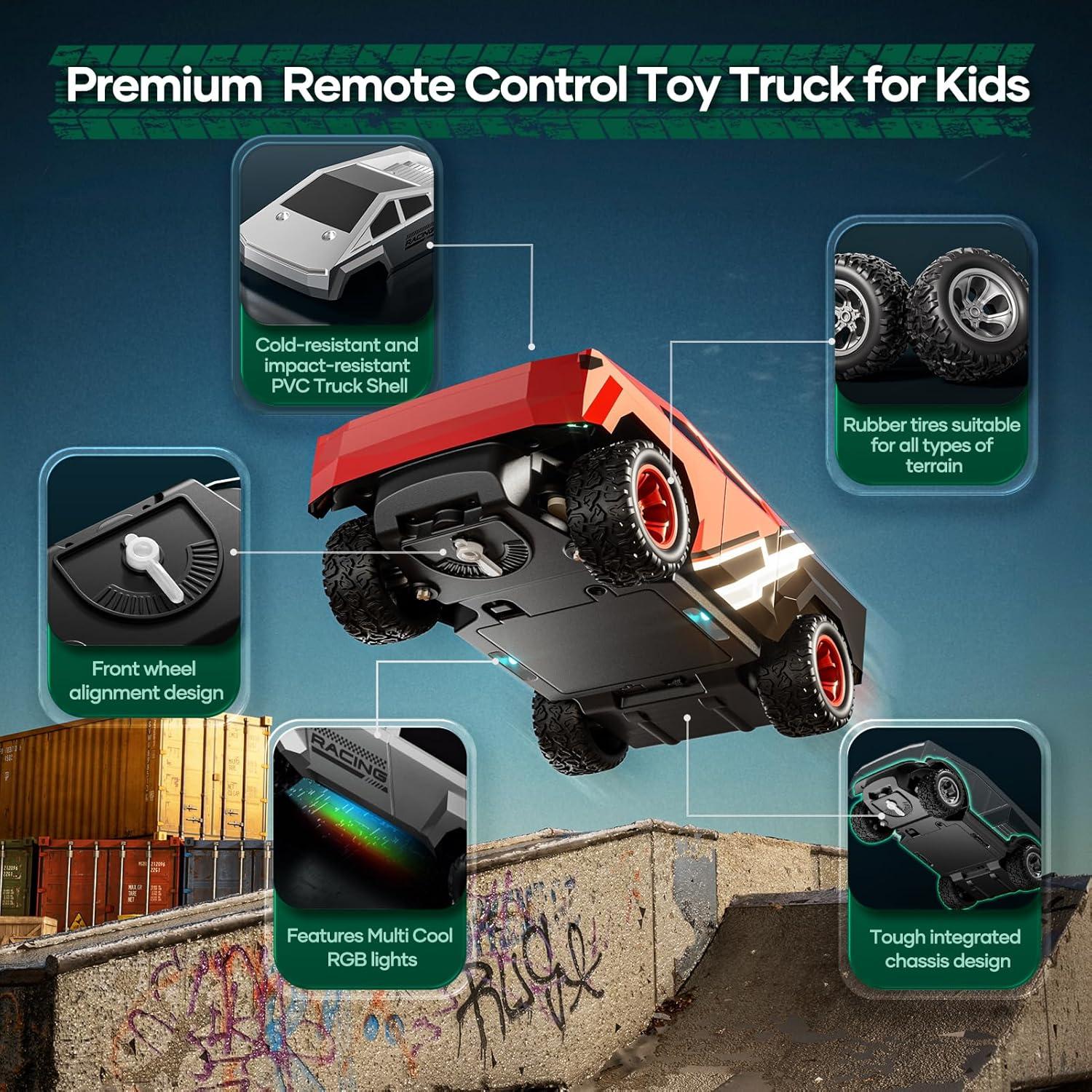 Coche de Control Remoto Hometall 2423R 1/24 Todo Terreno Rojo