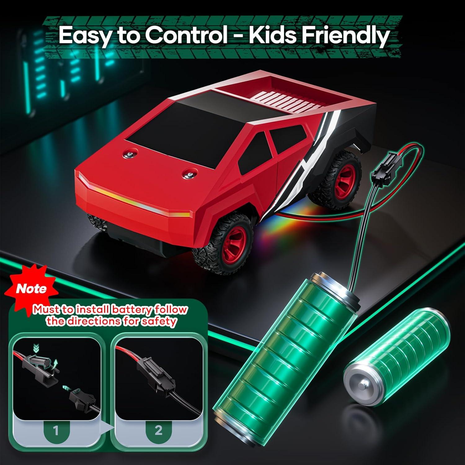 Coche de Control Remoto Hometall 2423R 1/24 Todo Terreno Rojo