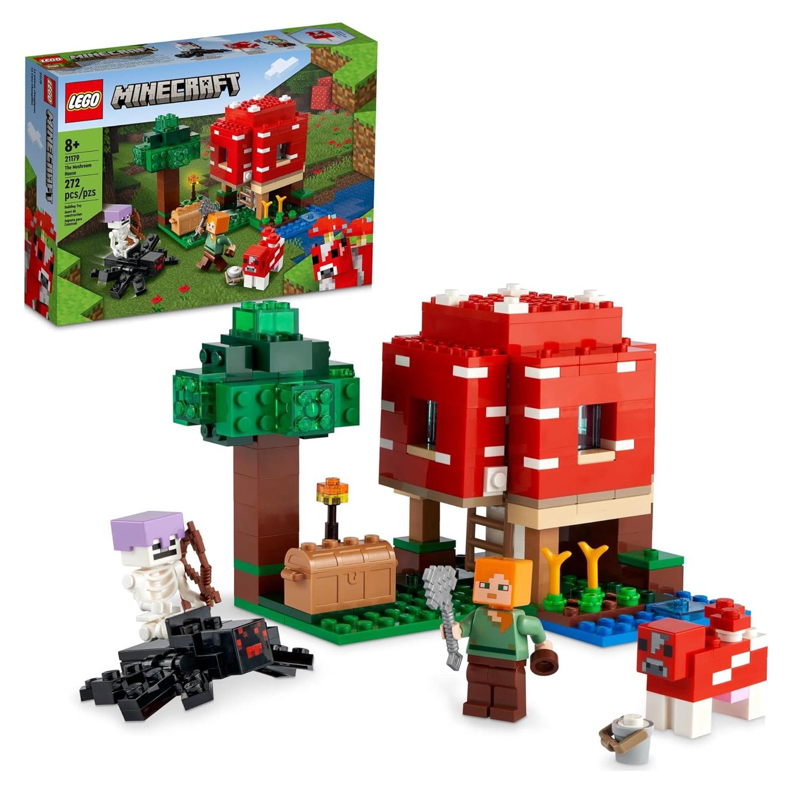 LEGO Minecraft 21179 Casa Hongo Juego de Construcción 272 Piezas