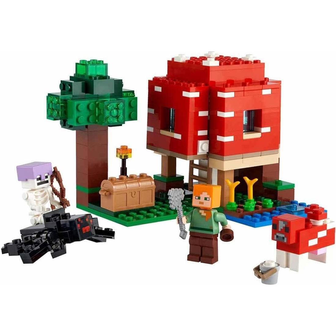 LEGO Minecraft 21179 Casa Hongo Juego de Construcción 272 Piezas