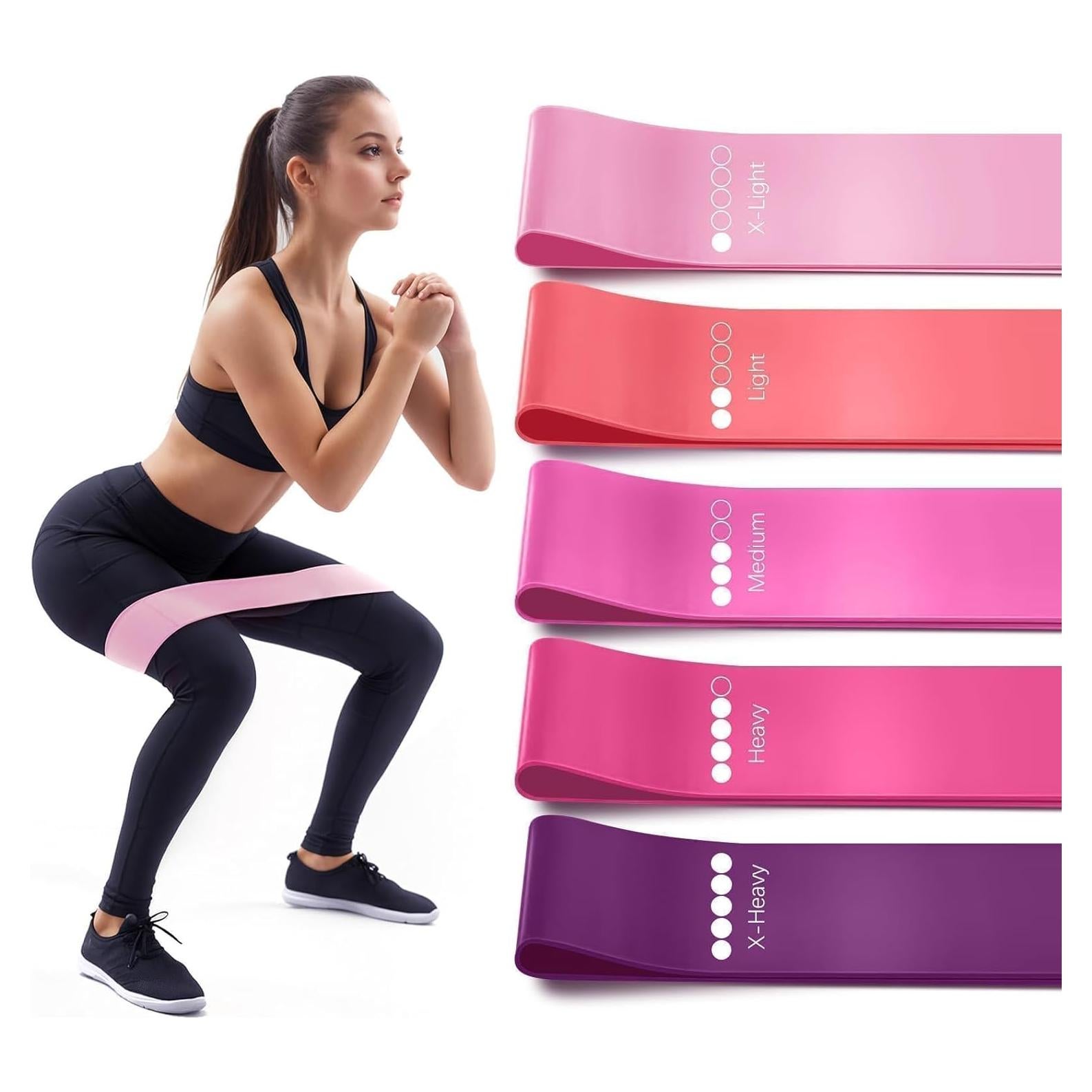 Paquete de 5 Bandas de Resistencia Criyar - Ejercicio y Fitness