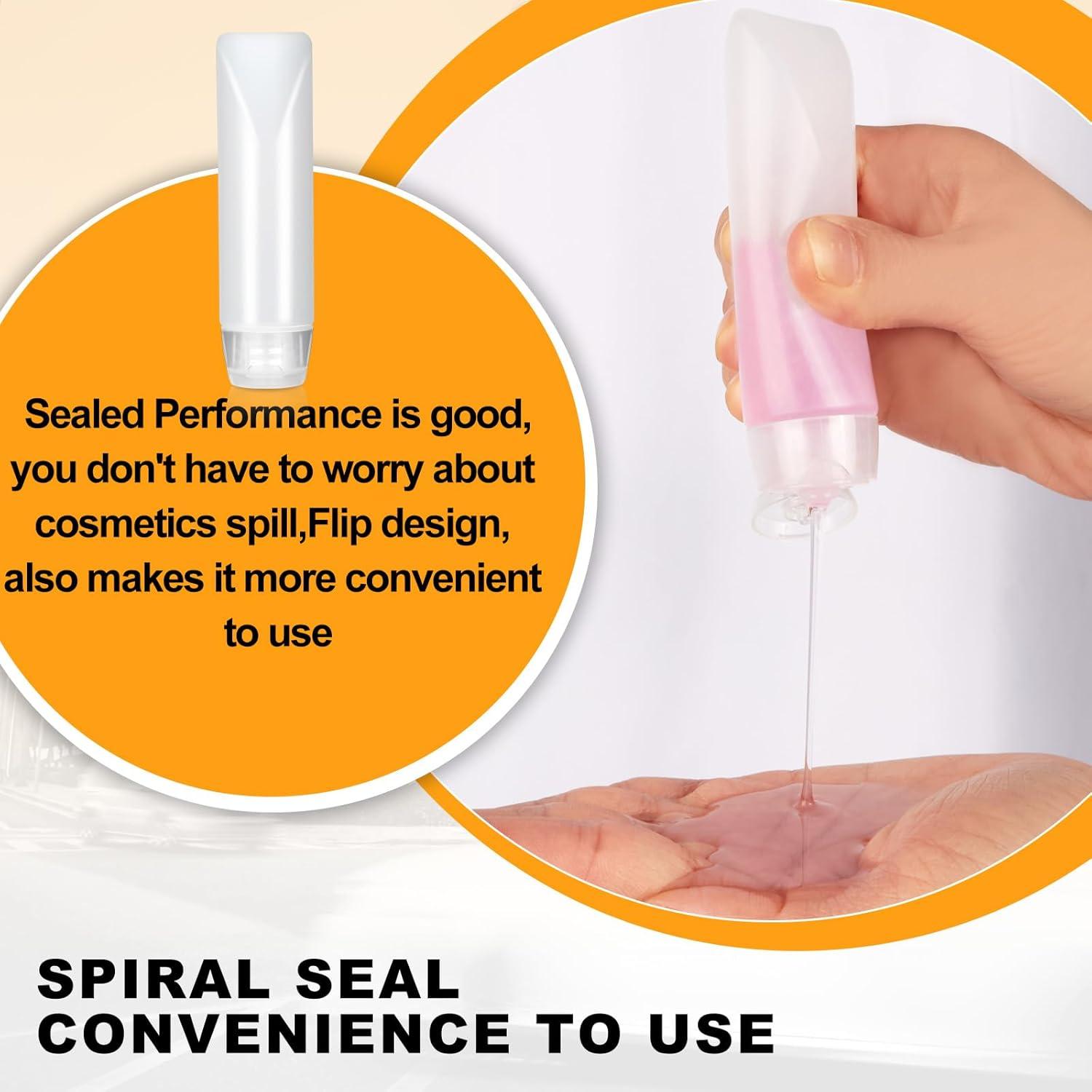 Juego de 13 Botellas de Viaje Domthent 29.57ml A Prueba de Fugas