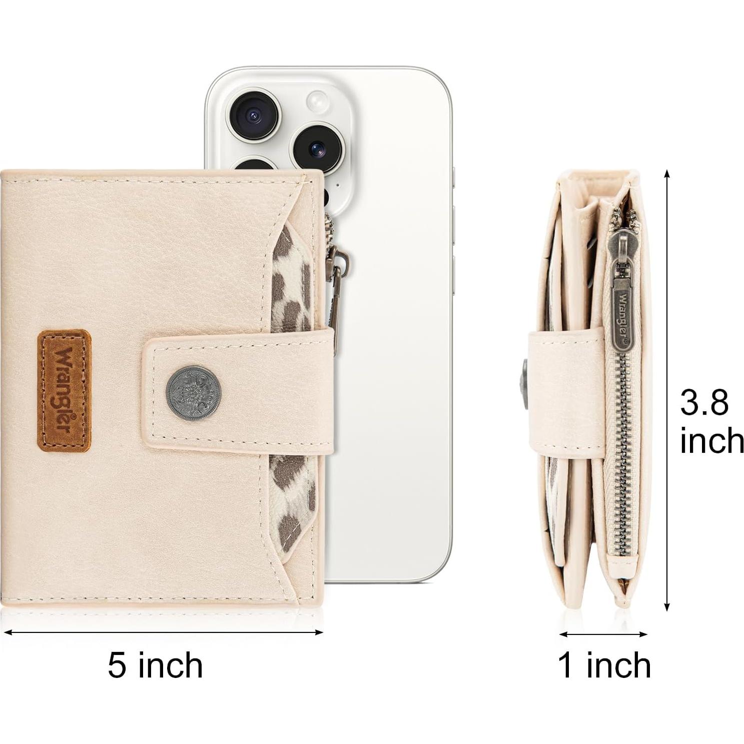 Cartera Bifold Montana West con Bloqueo RFID Leopardo