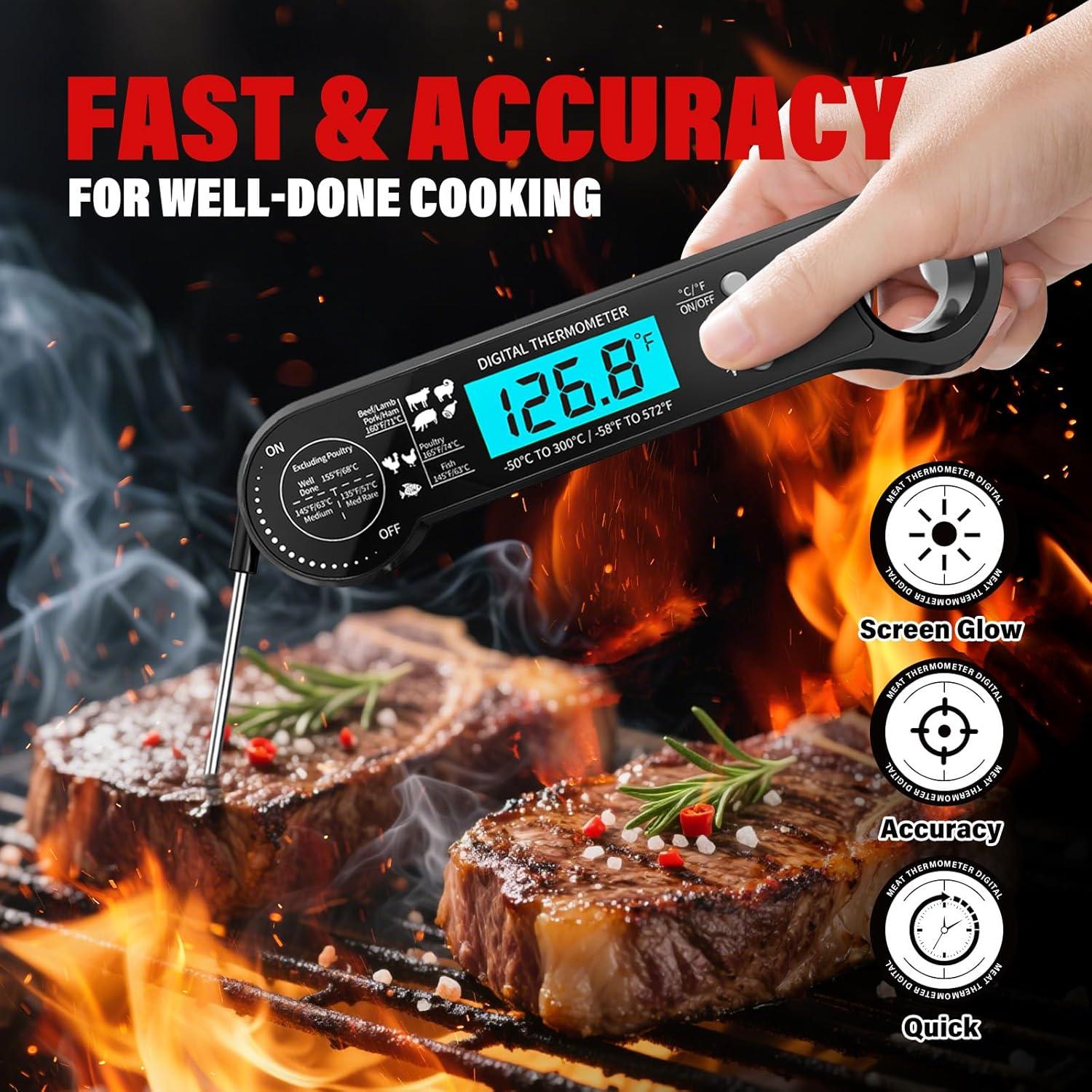 Termómetro Digital de Carne HIODS DT-168 con Retroiluminación