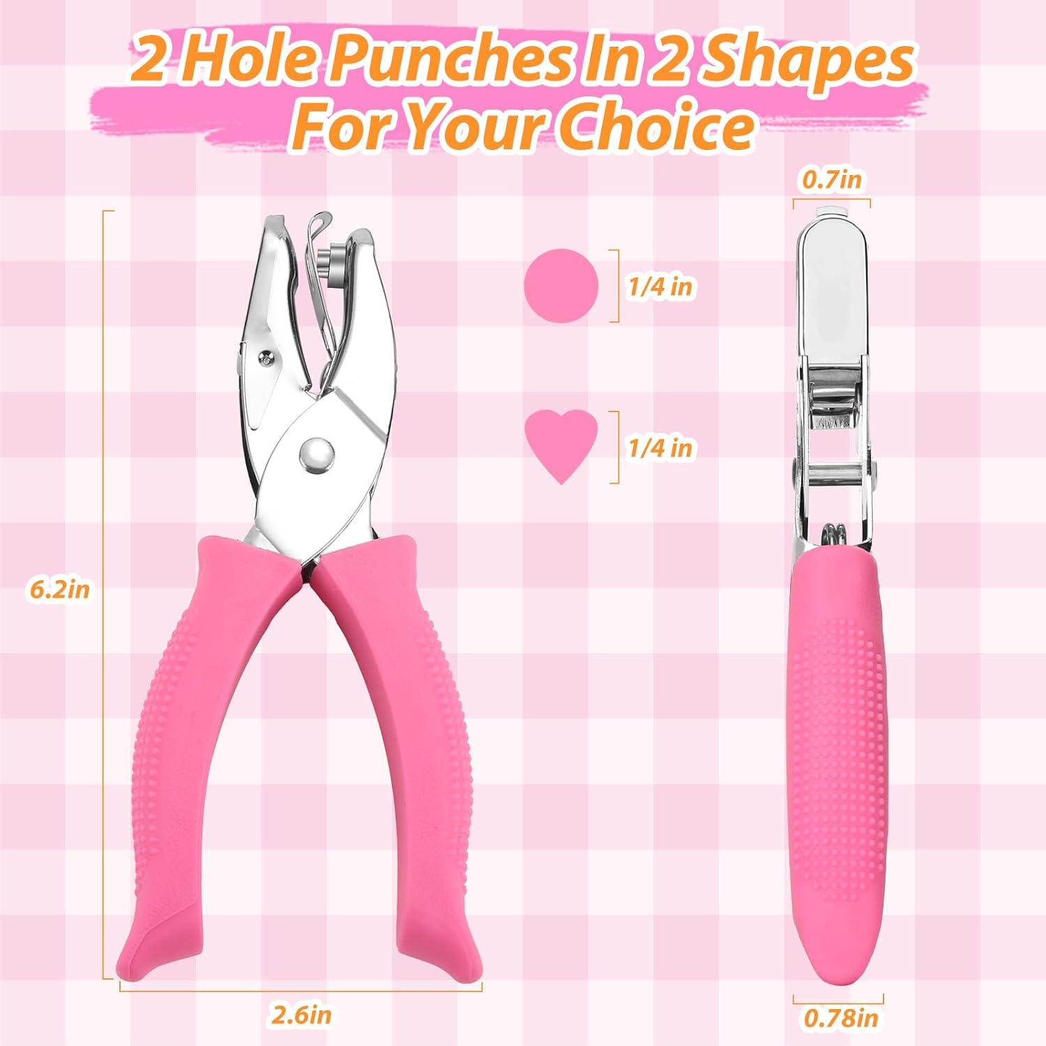 Kit de Perforadoras MAPVOLUT 2 Paquetes Corazón y Redonda