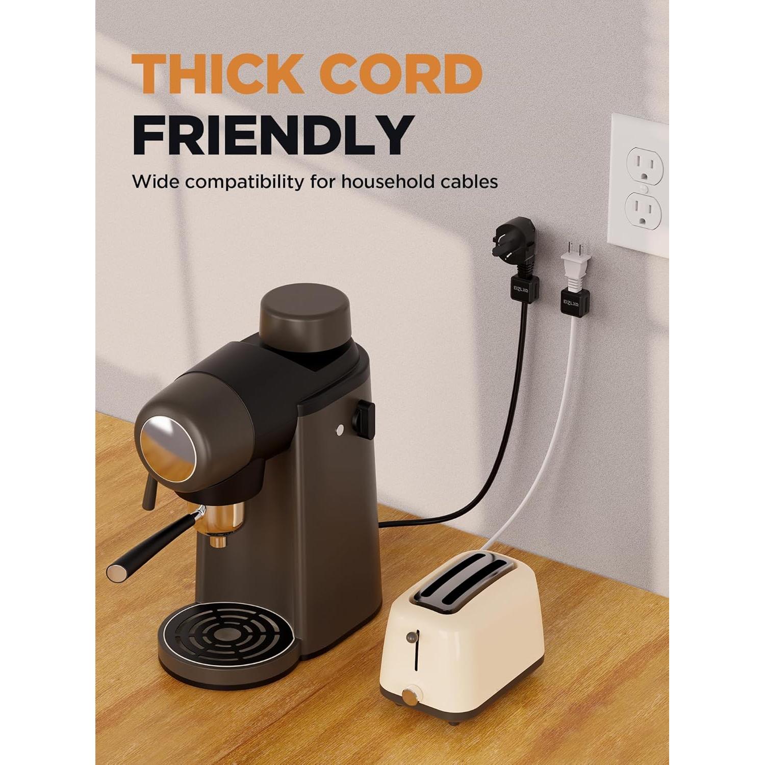 Organizador de Cables Magnético EIZLXQ 8 Piezas Negro