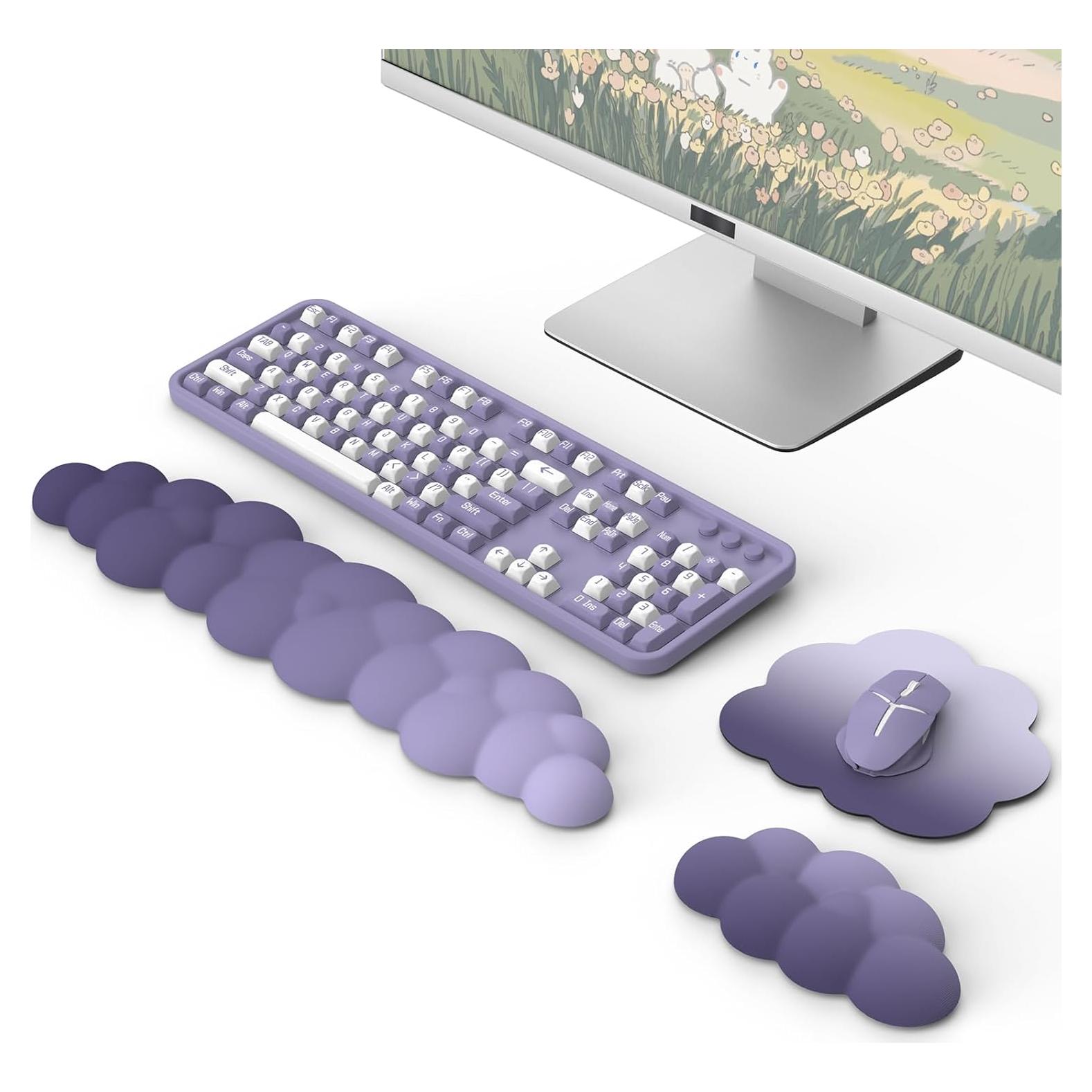 Reposamuñecas Ergonómico MoKo Nube para Teclado y Ratón