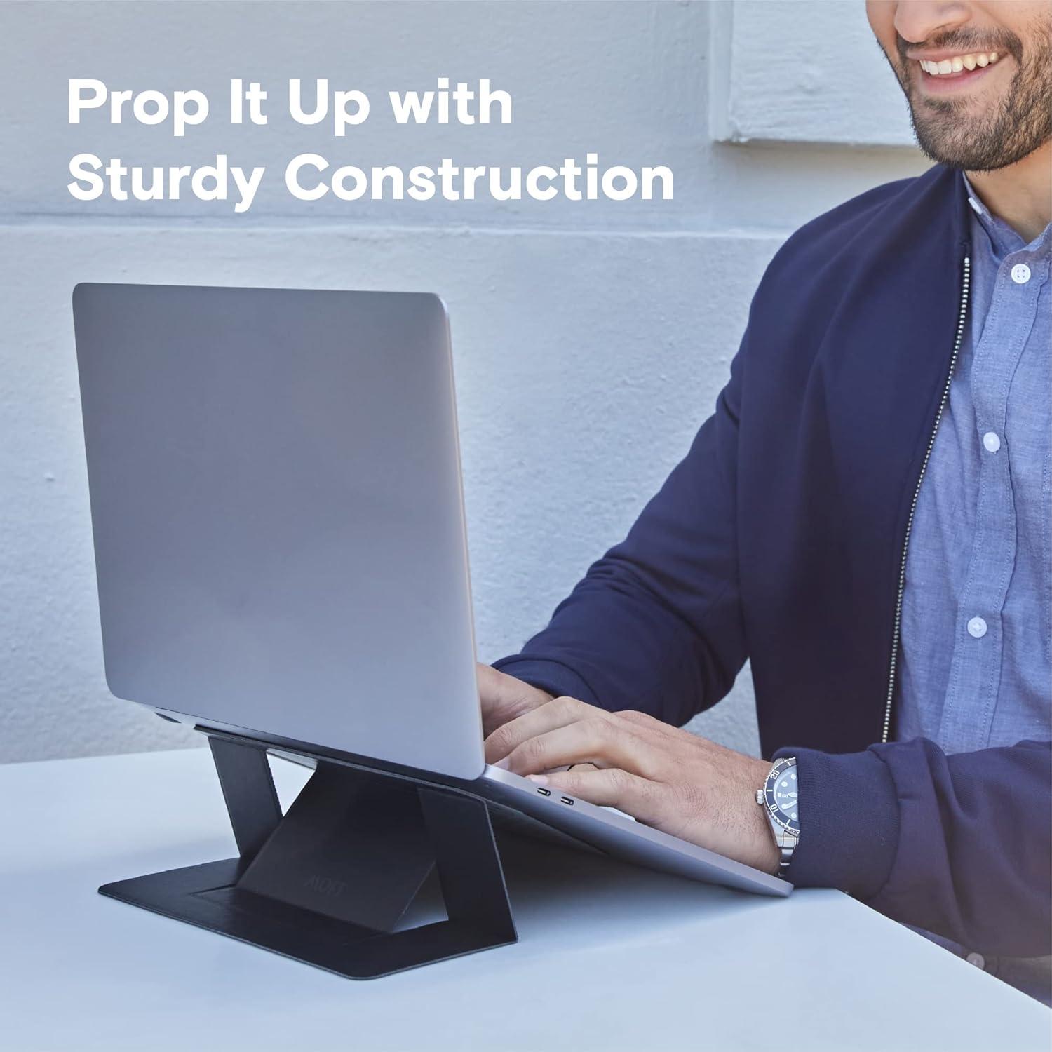 Soporte para Laptop MOFT Adhesivo Ergonómico Negro 11.6-16"