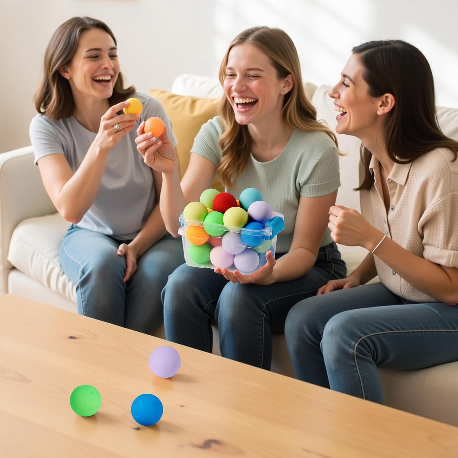 Paquete de 9 Pelotas Antiestrés Joyin 4.1 cm Terapia Mano