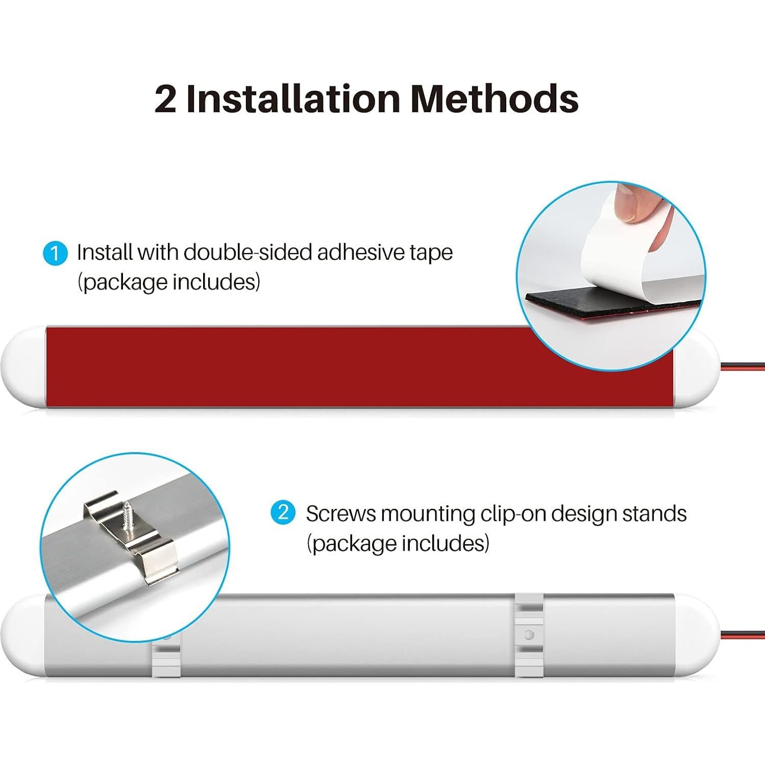 Barra de Luz LED Interior 12V CT CAPETRONIX 1500LM 2Pcs