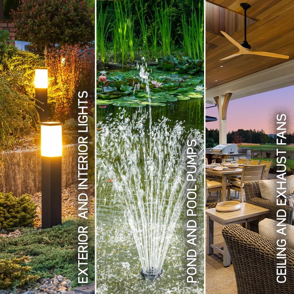 Interruptor Temporizador Programable Leviton VPT24-1PZ Blanco