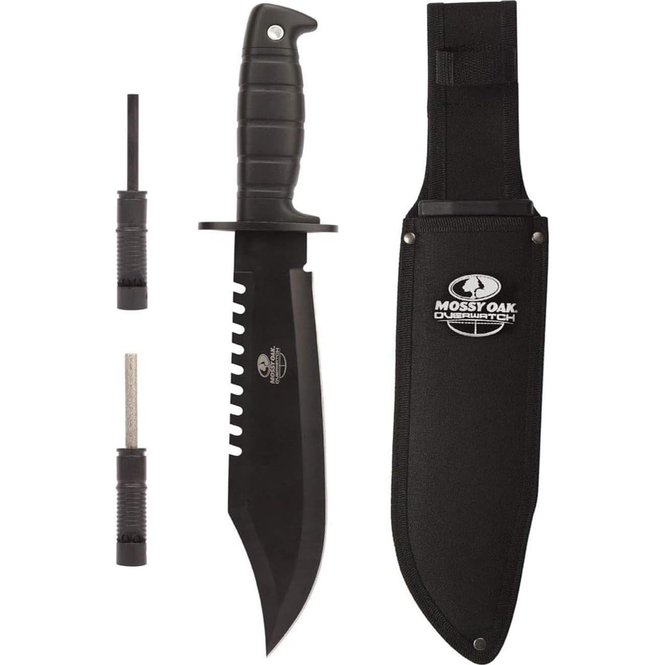 Cuchillo de Caza de Supervivencia Mossy Oak 38 cm con Funda