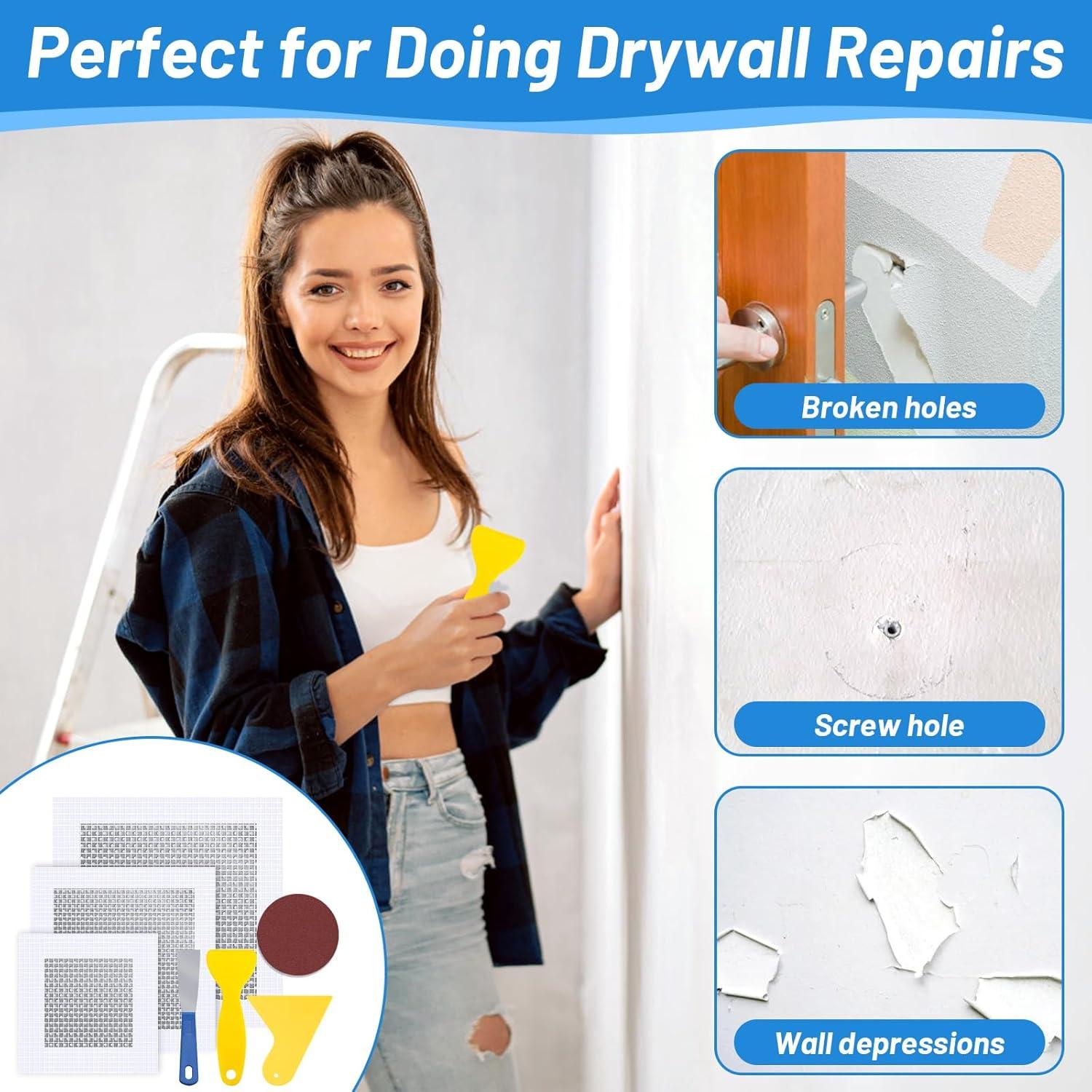 Kit de Parcheo de Pared LifeisLuck 12 PCS 4-20 cm Impermeable