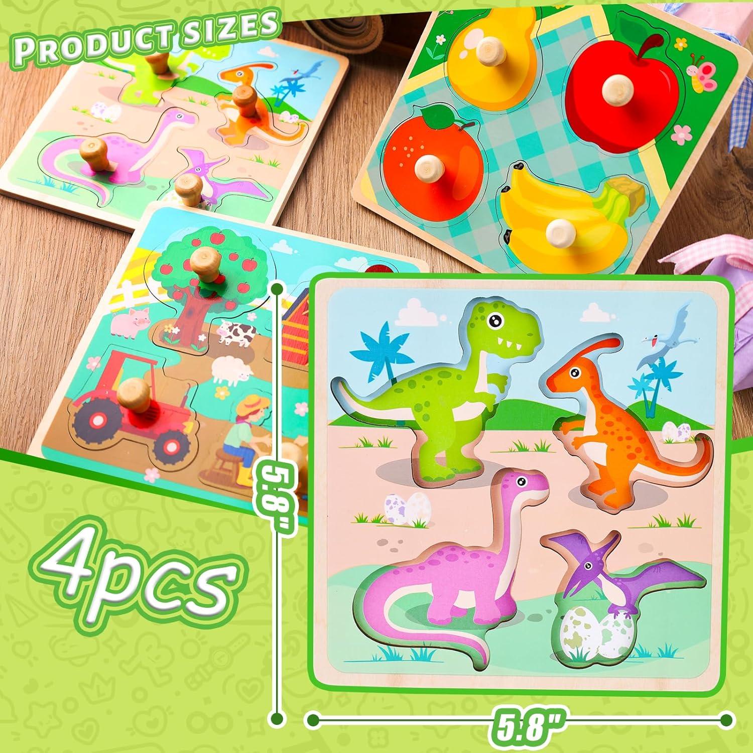 Rompecabezas de Clavos LOVESTOWN 4 PCS Educativos 14.73 cm