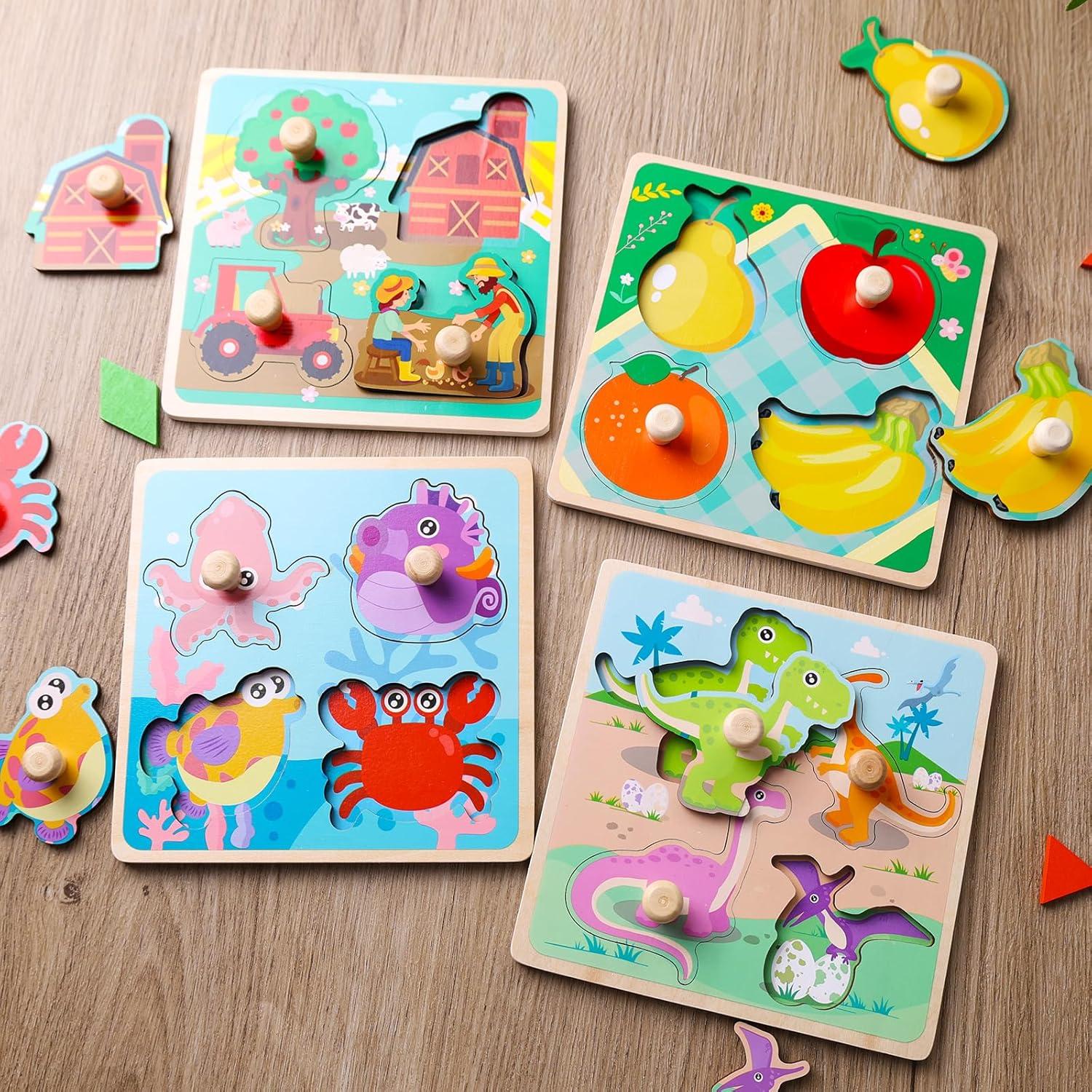 Rompecabezas de Clavos LOVESTOWN 4 PCS Educativos 14.73 cm