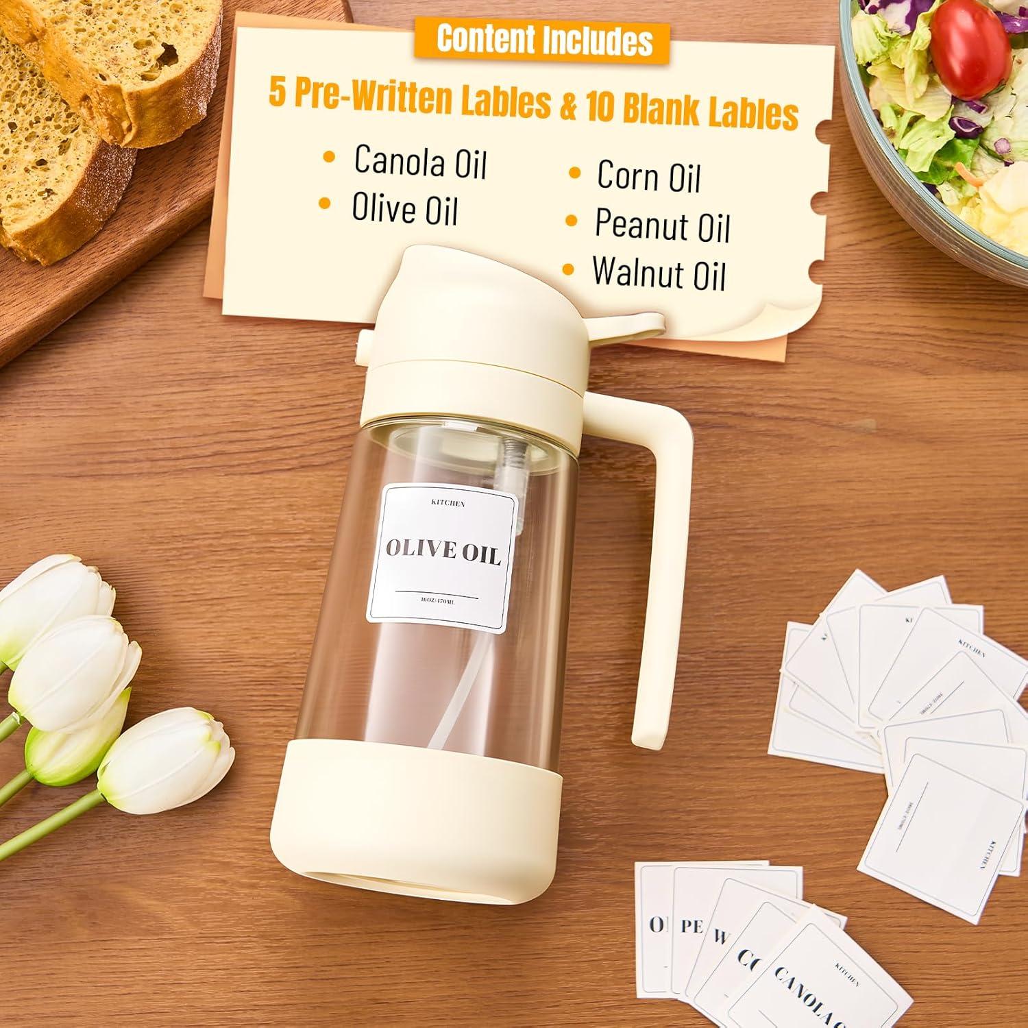 Botella dispensadora de aceite PARACITY 500ML con rociador