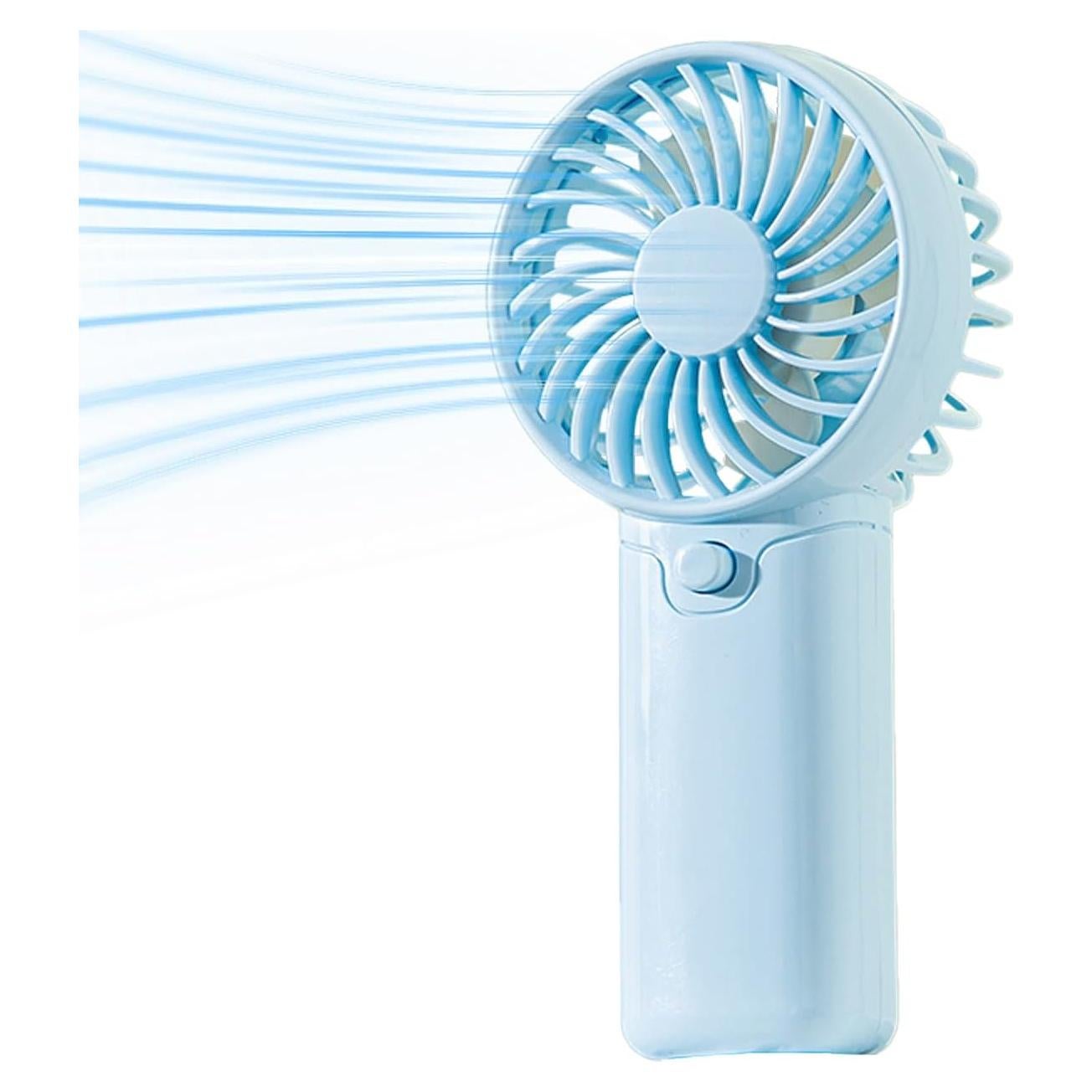 Ventilador Portátil ShunChengFa 5'' Batería AAA Azul Silencioso