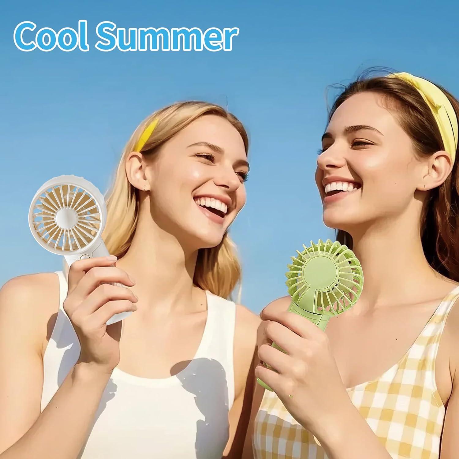 Ventilador Portátil ShunChengFa 5'' Batería AAA Azul Silencioso