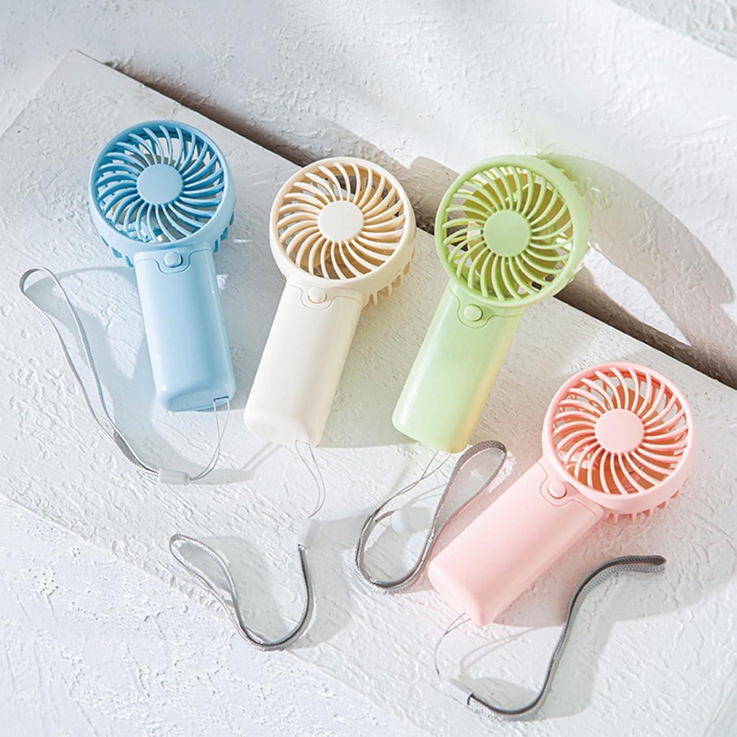 Ventilador Portátil ShunChengFa 5'' Batería AAA Azul Silencioso