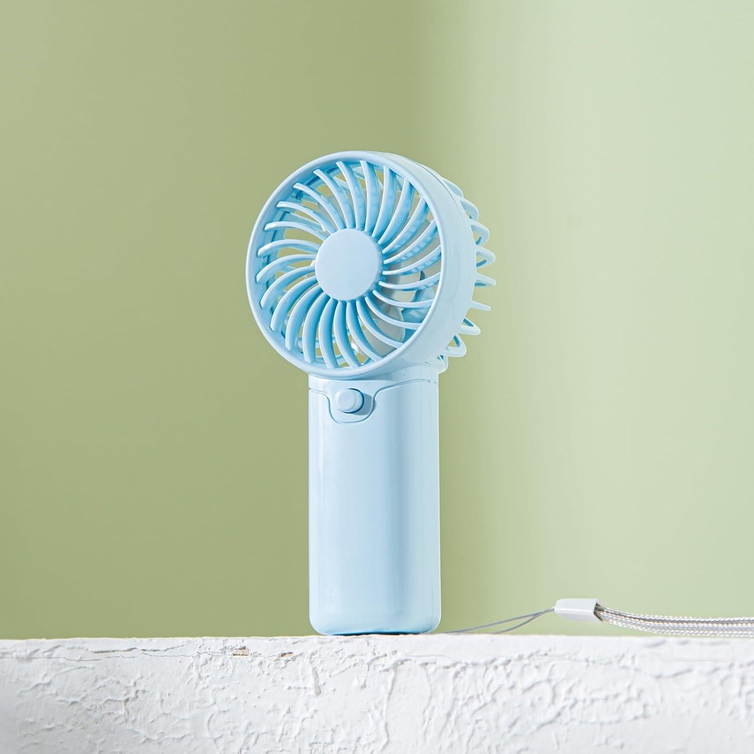 Ventilador Portátil ShunChengFa 5'' Batería AAA Azul Silencioso