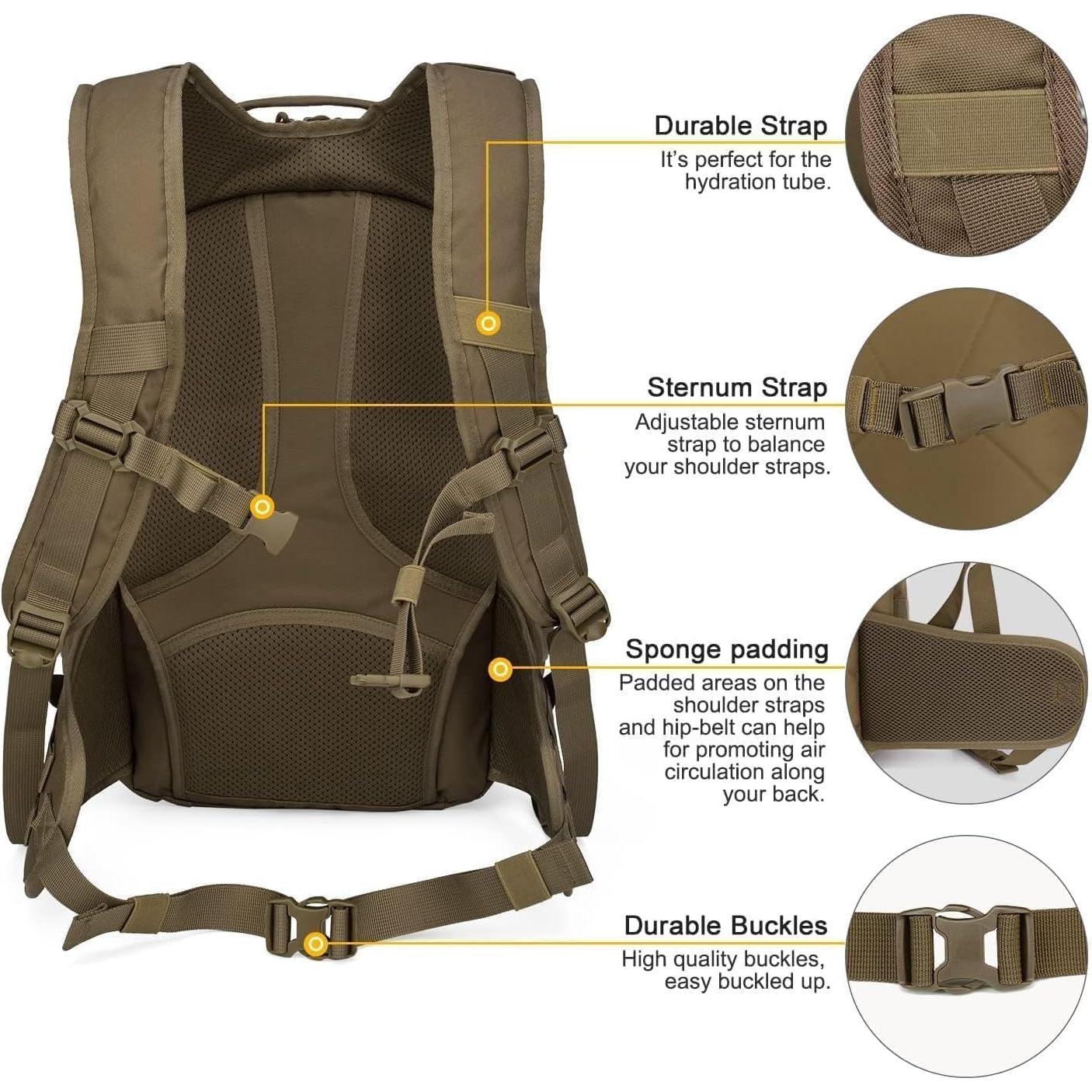 Mochila Táctica Mardingtop 28L para Senderismo y Camping