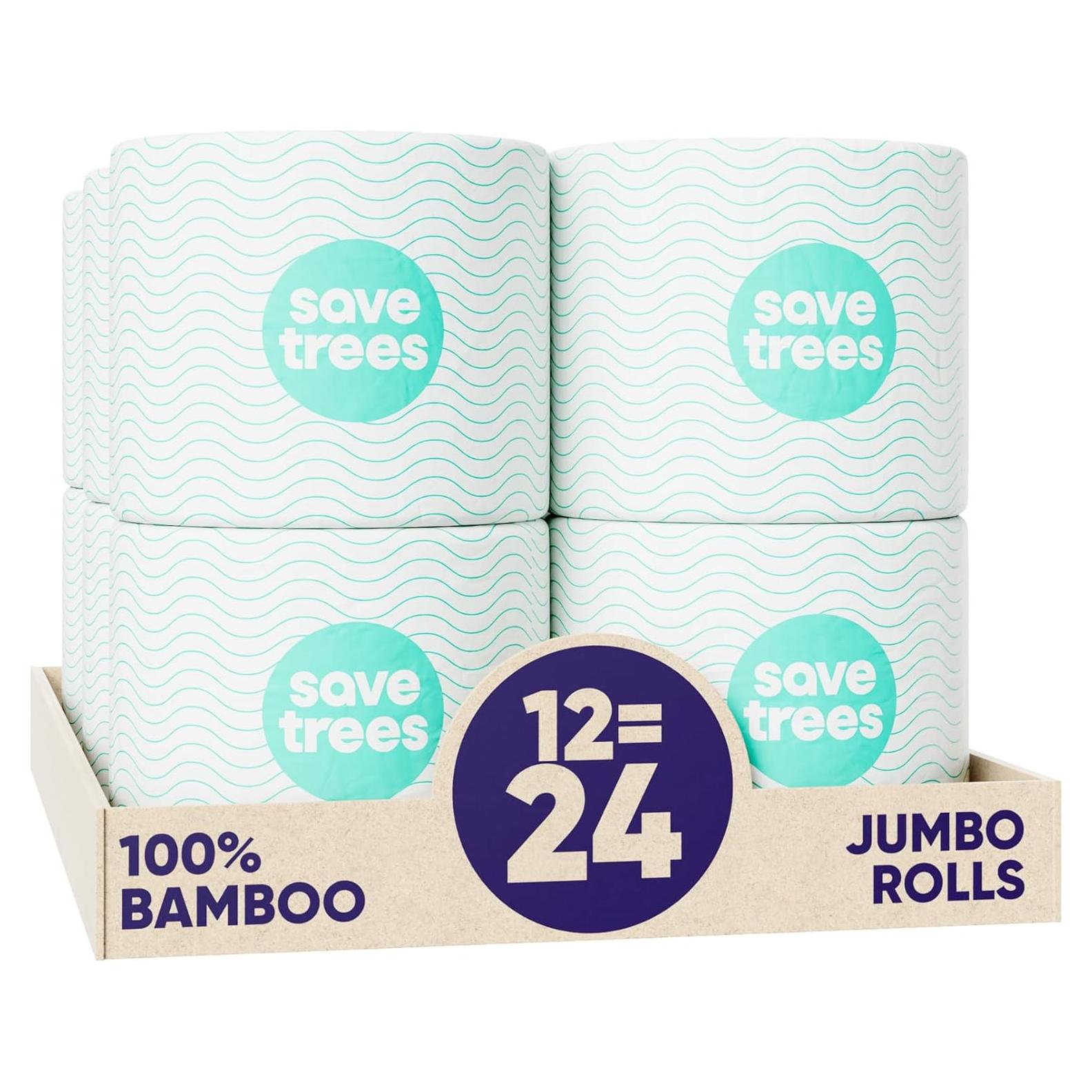 Papel Higiénico Orgánico Save Trees - 12 Rollos 3 Capas 300 Hojas