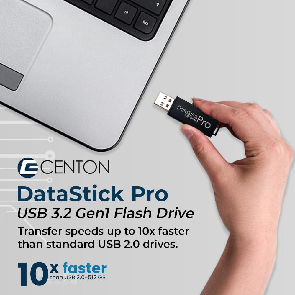 Memoria USB 3.2 Centon DataStick Pro 8GB Paquete de 3