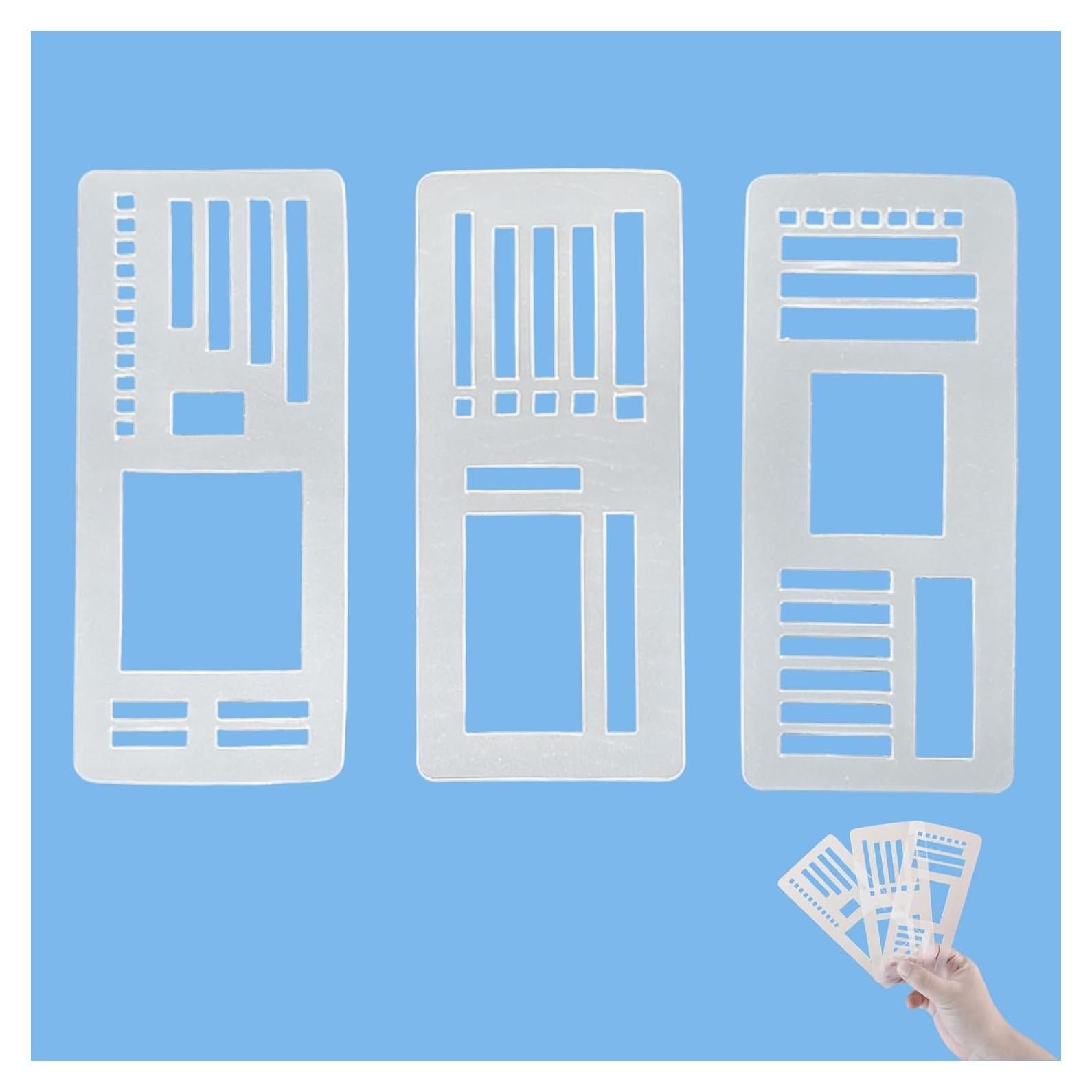 Plantilla de Registro Flexible Pricyru 13x5 cm Reutilizable