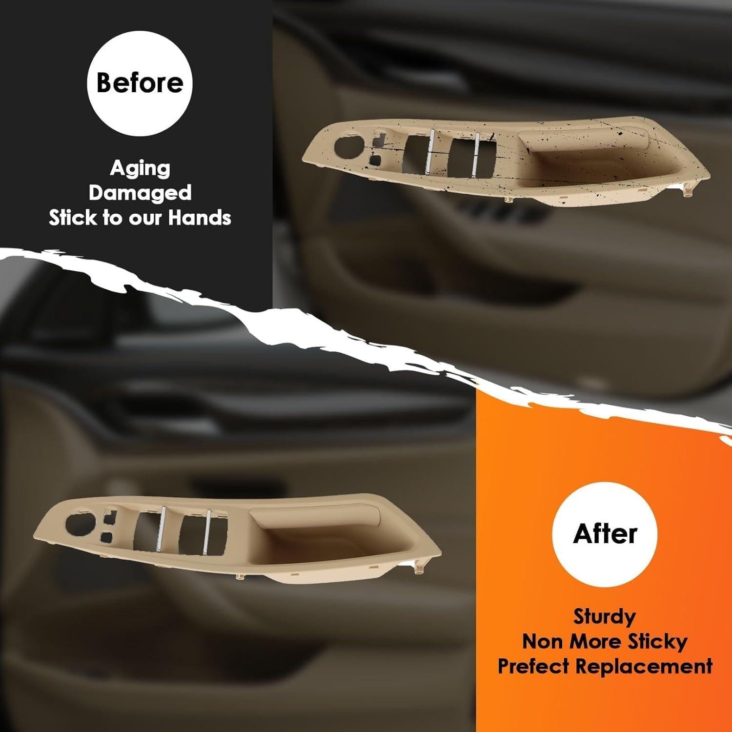 Cubierta de Mango de Tirón Interior Beige Aspaton 5 Series F10 F11