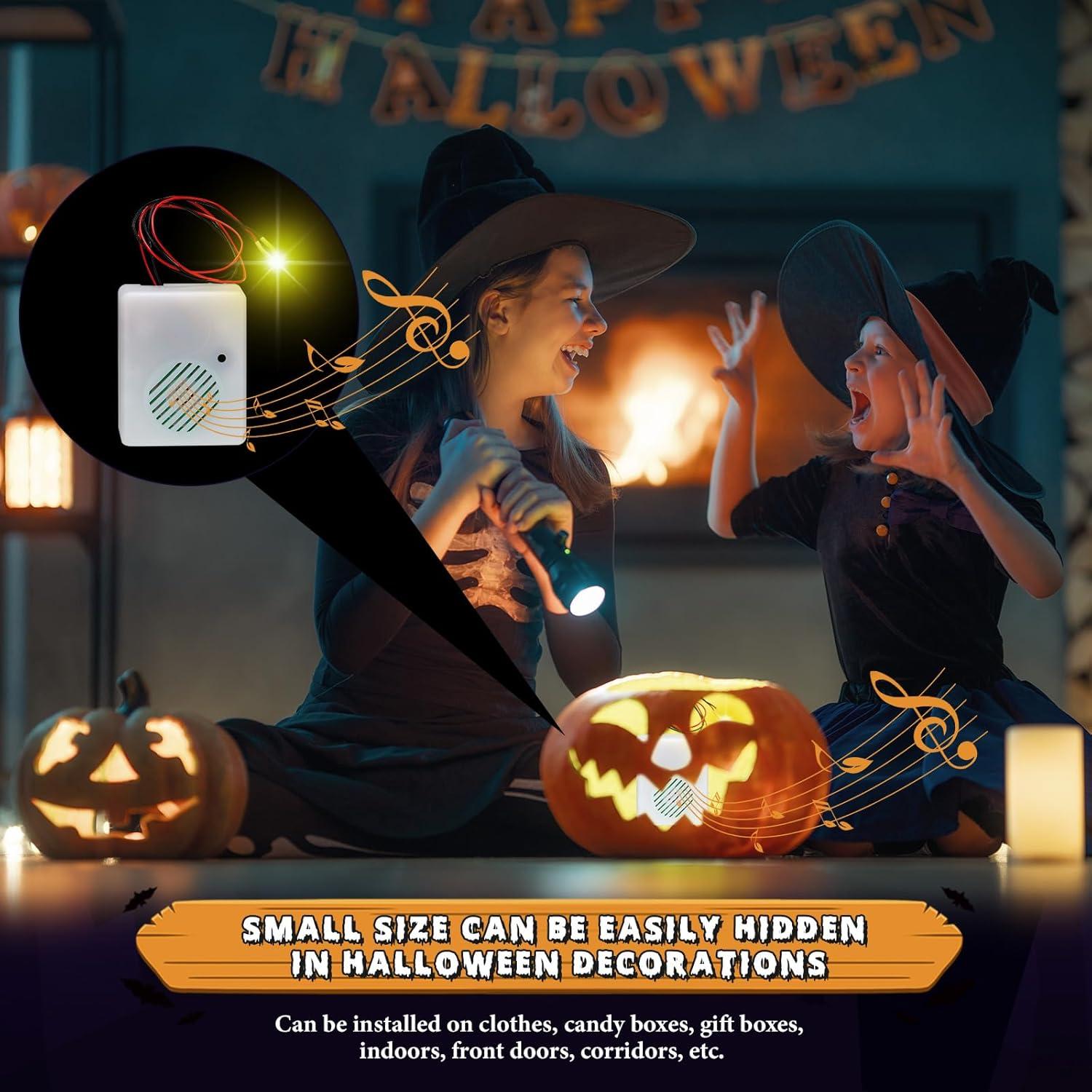 Sensores de Sonido de Halloween Seenelling - 2 Pcs, ABS, 6 cm