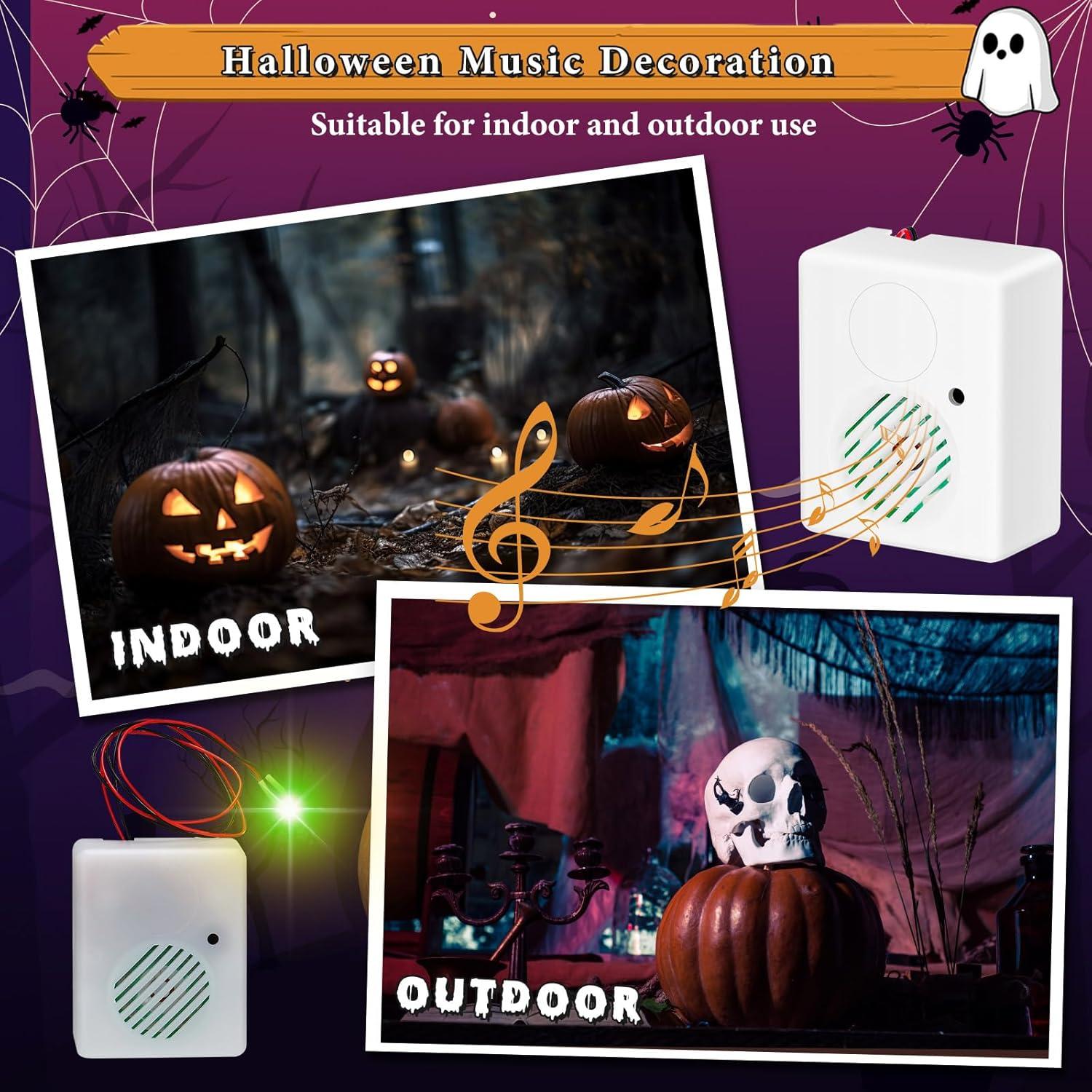 Sensores de Sonido de Halloween Seenelling - 2 Pcs, ABS, 6 cm