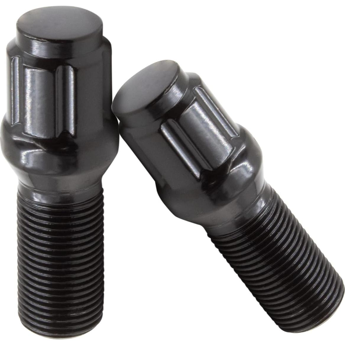 Tornillos de Rueda M14x1.5 20 Pcs Acorn Spline Negro 24mm