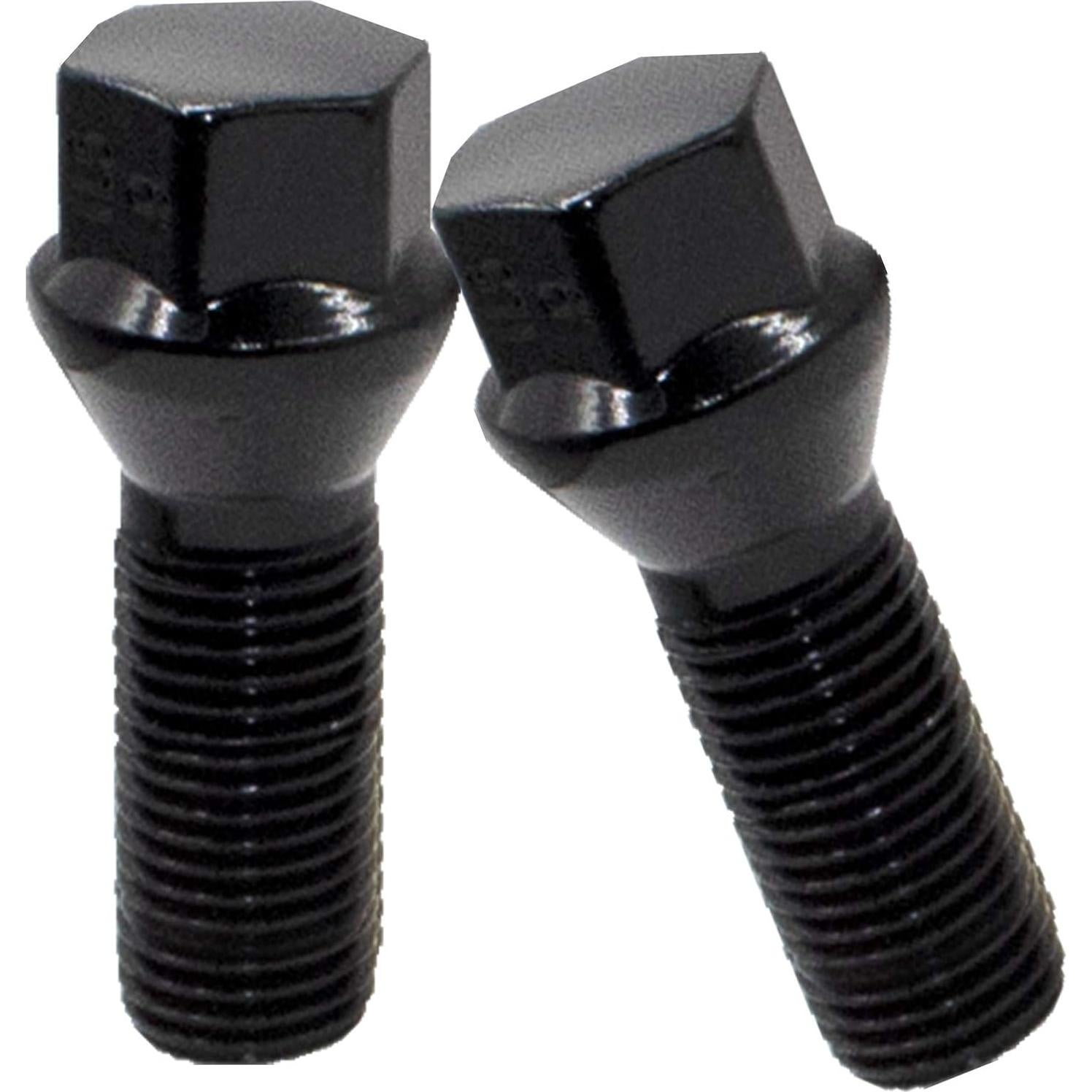 Pernos de Rueda M14x1.5 20 Pcs Acabado Negro Accesorios de Rueda