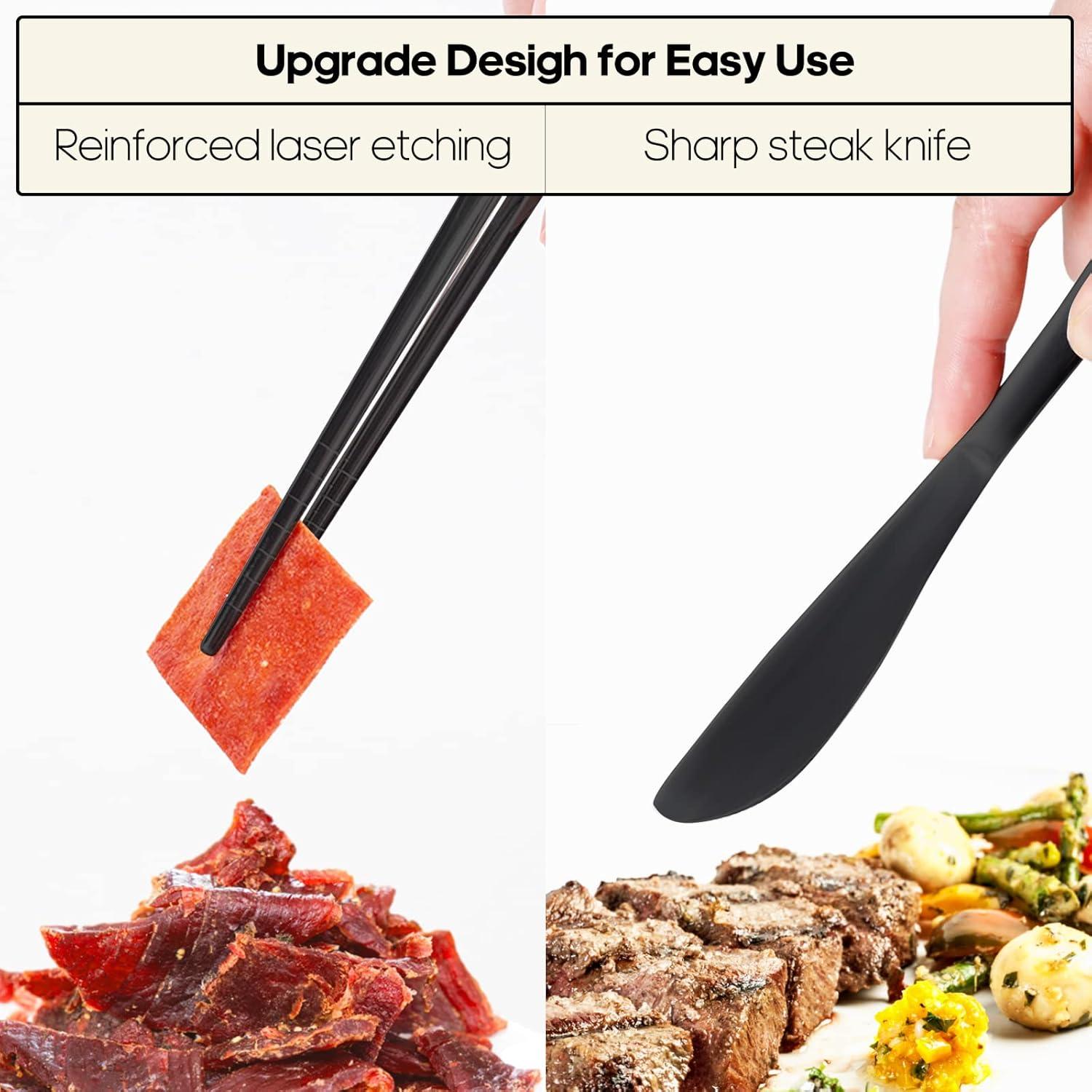 Set de Utensilios de Viaje Quatish Acero Inoxidable 5 Pzs