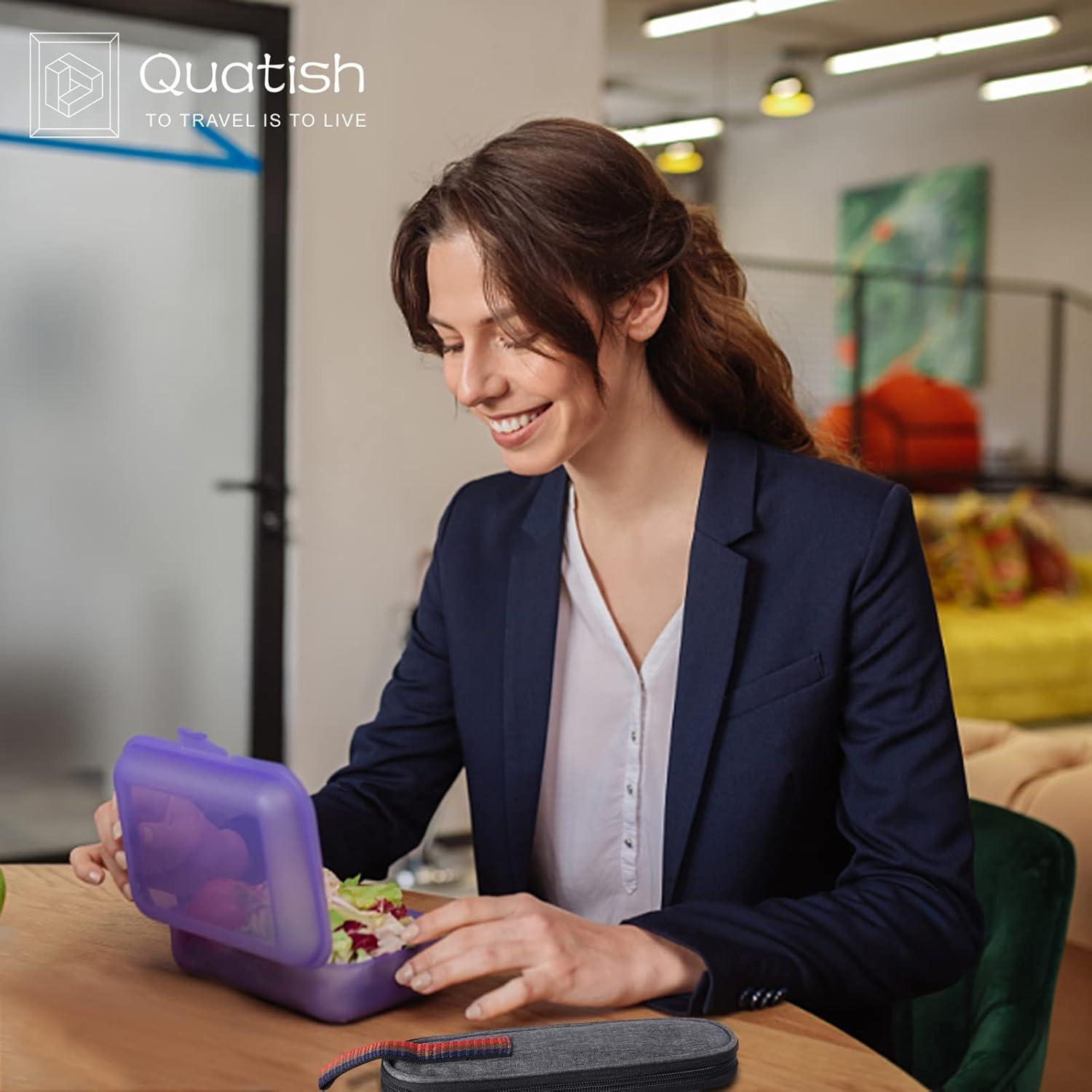 Set de Utensilios de Viaje Quatish Acero Inoxidable 5 Pzs