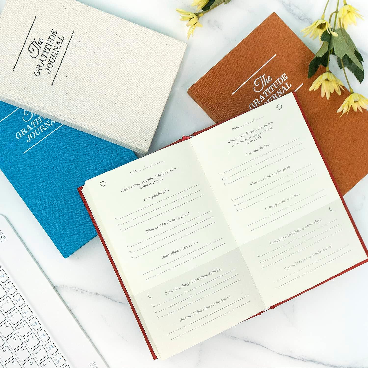 Diario de Gratitud Delfín Sobrio 192 Páginas Beige