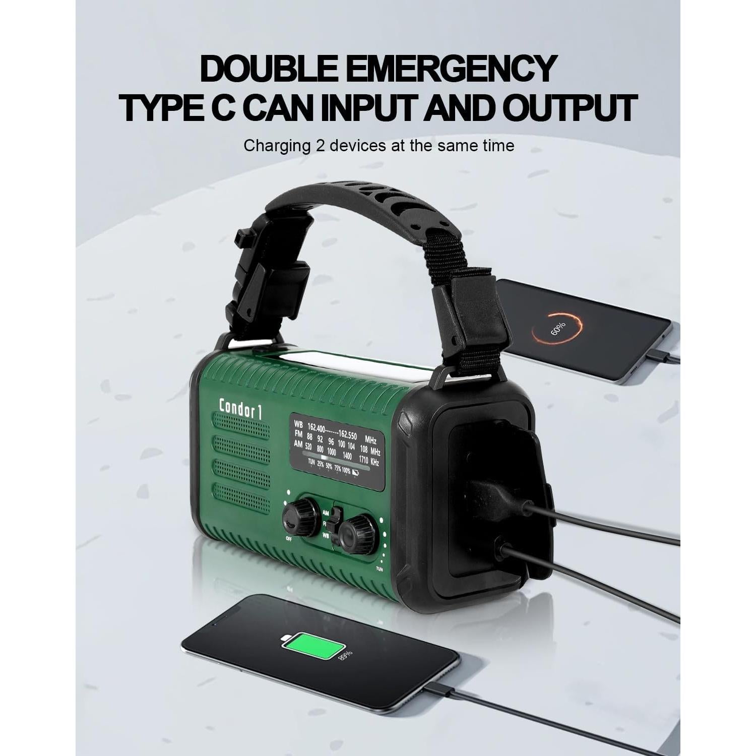 Radio de Emergencia iRonsnow Condor 20000mAh Solar