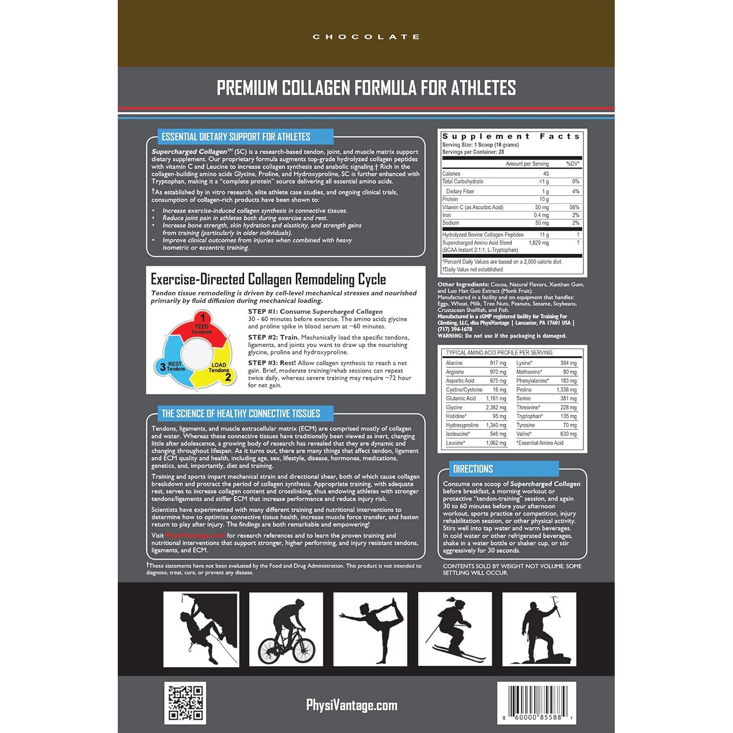 Polvo de Colágeno Hidrolizado PhysiVantage Chocolate 454g