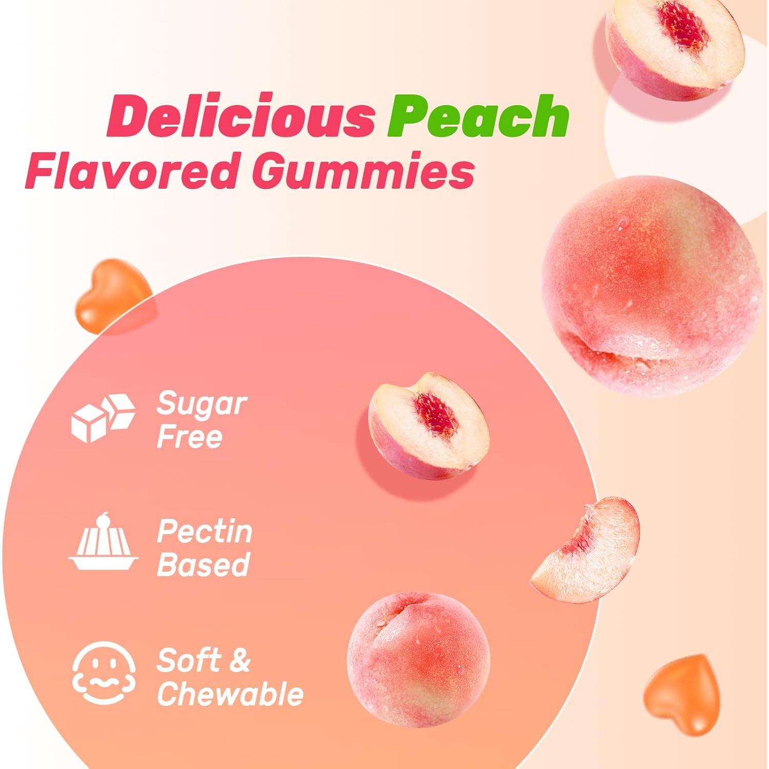 Gomitas de CoQ10 Zetelixa 60 Unidades Sabor Durazno