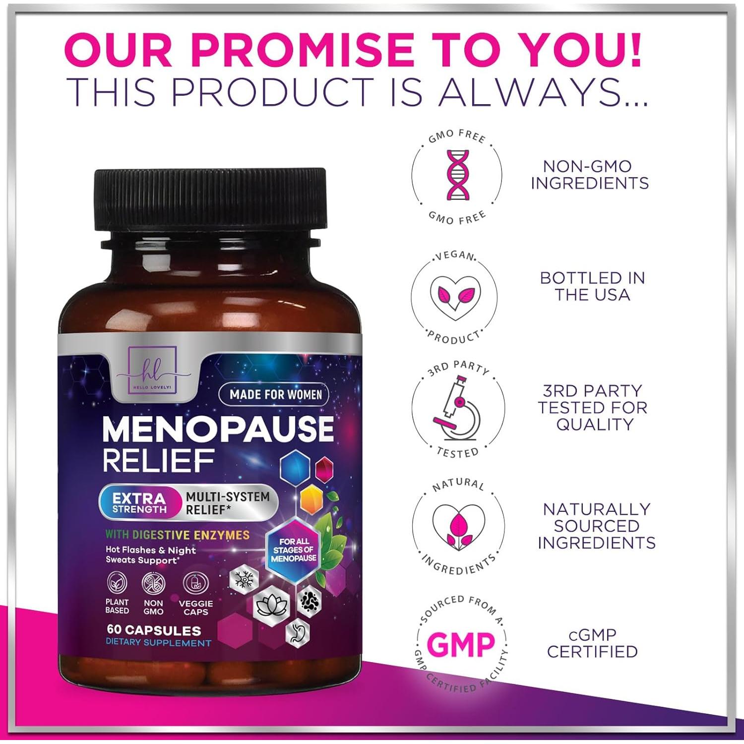 Suplemento Menopausia Hola Hermosa 60 Cápsulas Probioticos