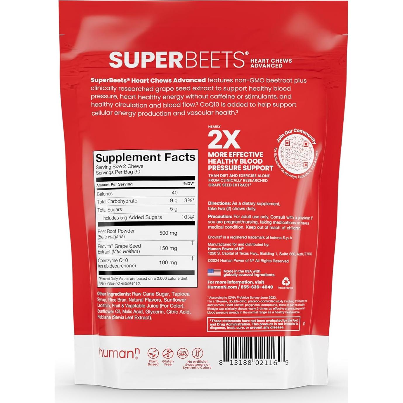 Chicles Avanzados para el Corazón humanN - 60 Unidades con CoQ10