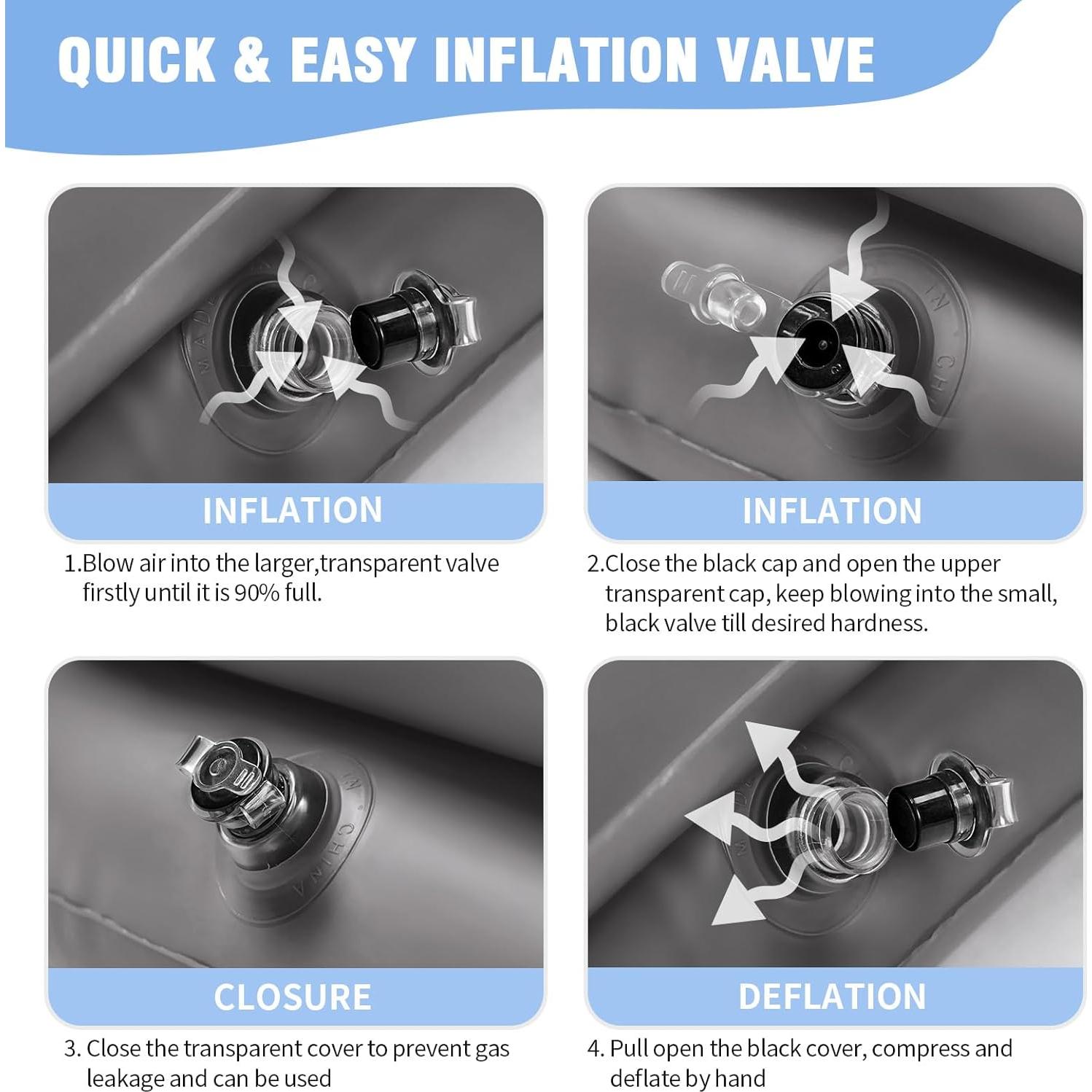 Bañera Inflable de Champú Cehim - Tamaño Grande, Gris, Forma de Pétalo