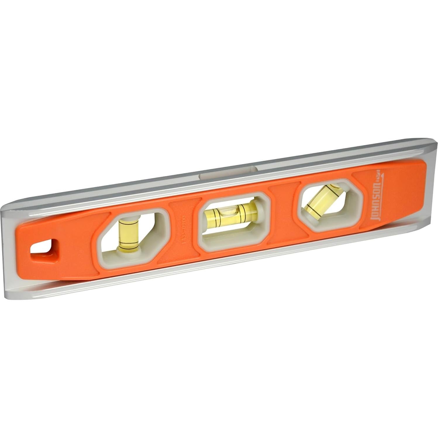 Nivel Torpedo Magnético Johnson 1435-0900, 23 cm, Aluminio Naranja
