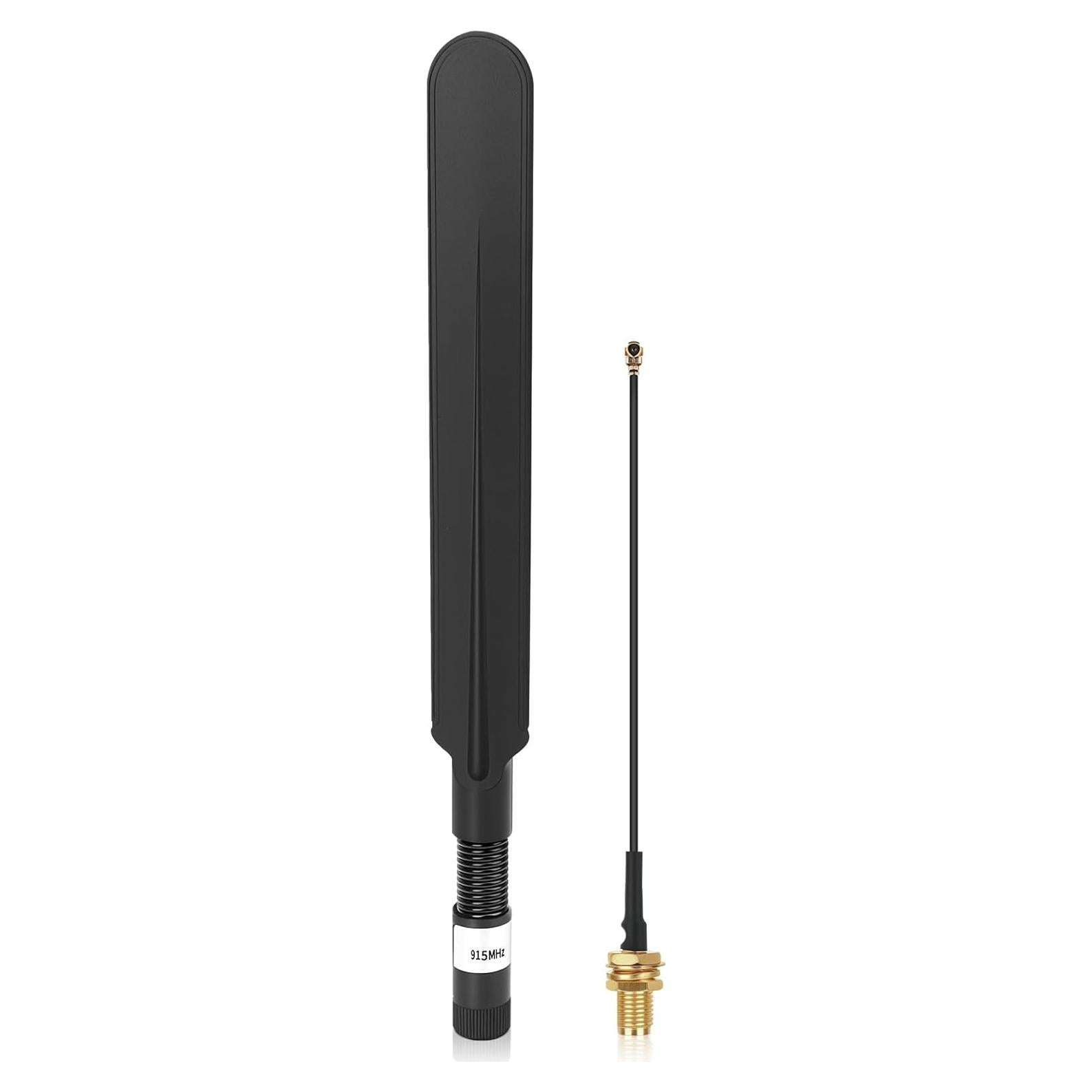 Antena LoRa Meshtastic 915MHz 10dBi 20cm SMA Macho Negra