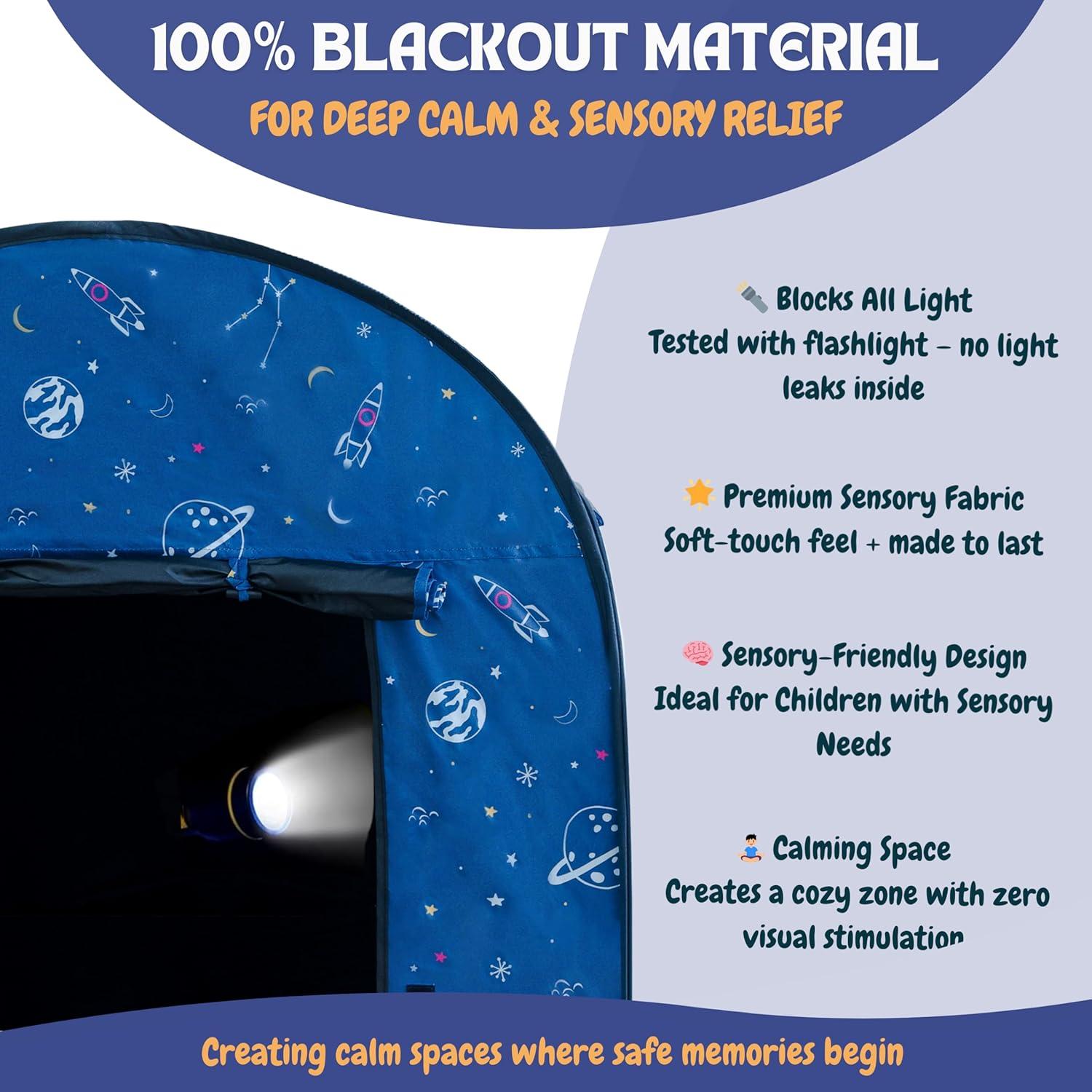 Tienda Sensorial L'ARCHE Grande 120 cm con Luces LED y Control Remoto