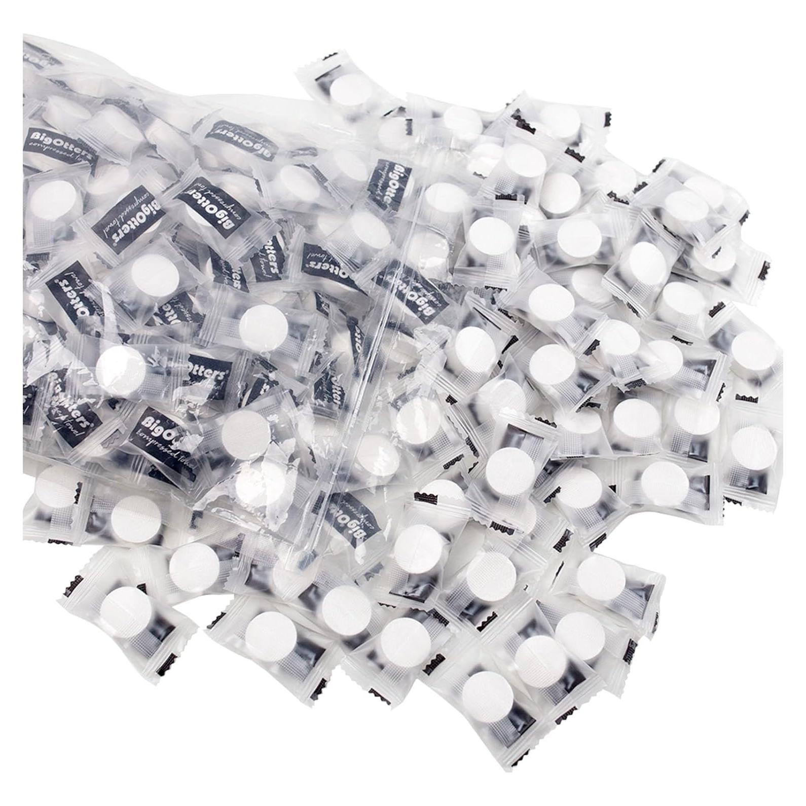 Toallas Comprimidas BigOtters 200PCS Algodón Viaje