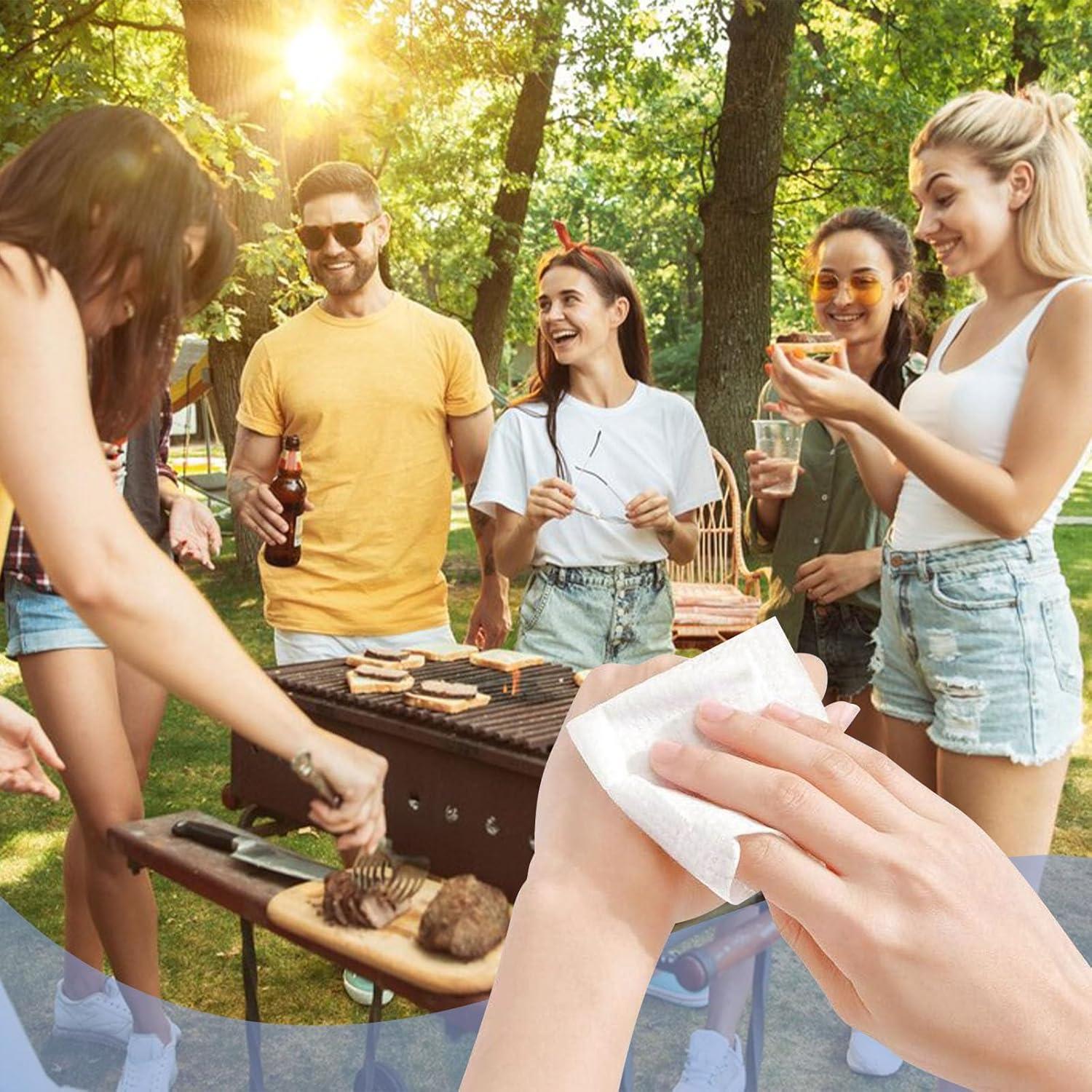 Toallas Comprimidas BigOtters 200PCS Algodón Viaje