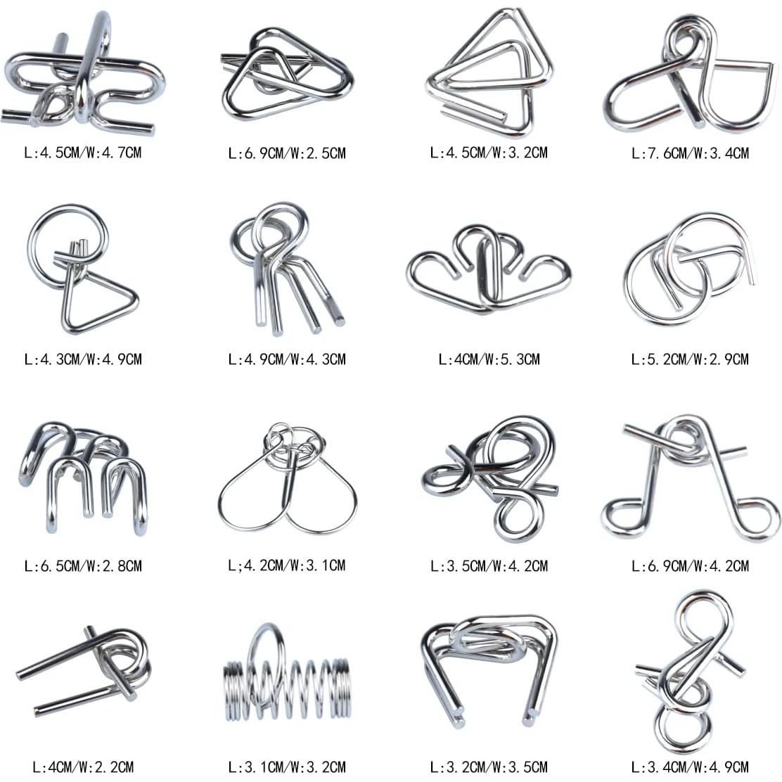 Rompecabezas de Enigma de Madera LFLQ 16 piezas 3D