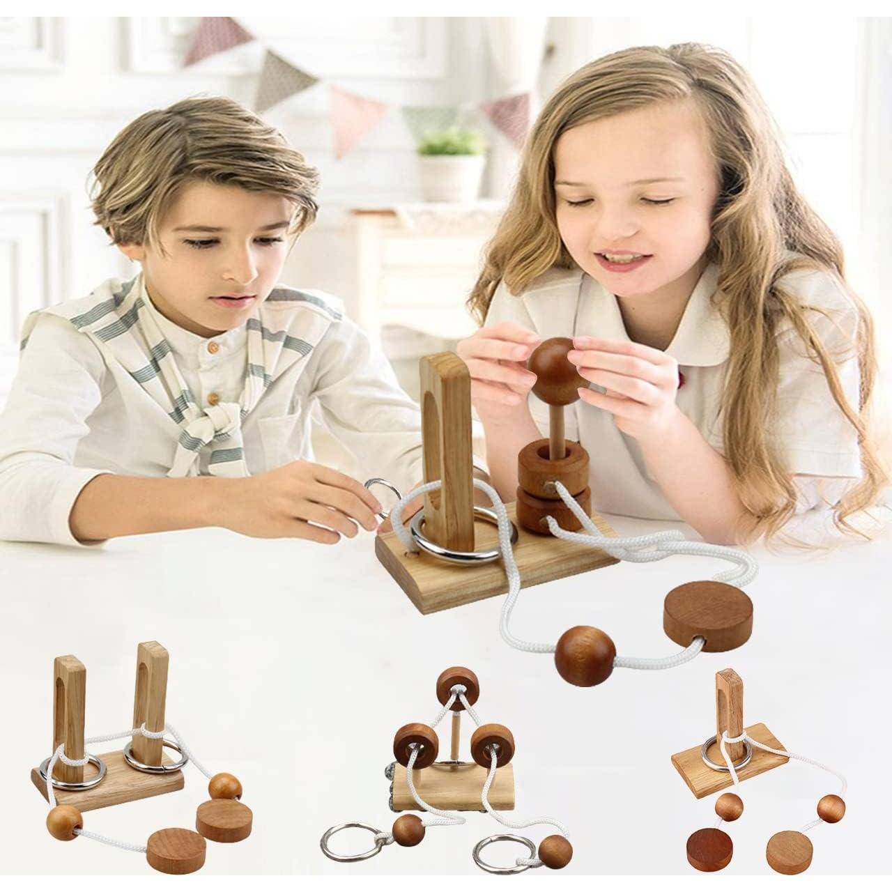 Rompecabezas de Enigma de Madera LFLQ 16 piezas 3D